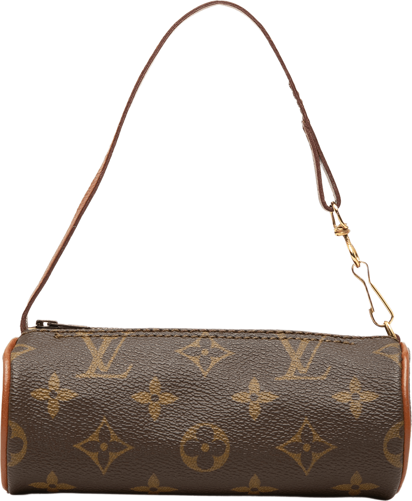 Louis Vuitton Monogram Papillon Pochette, från Luxclusif, i färgen brun.