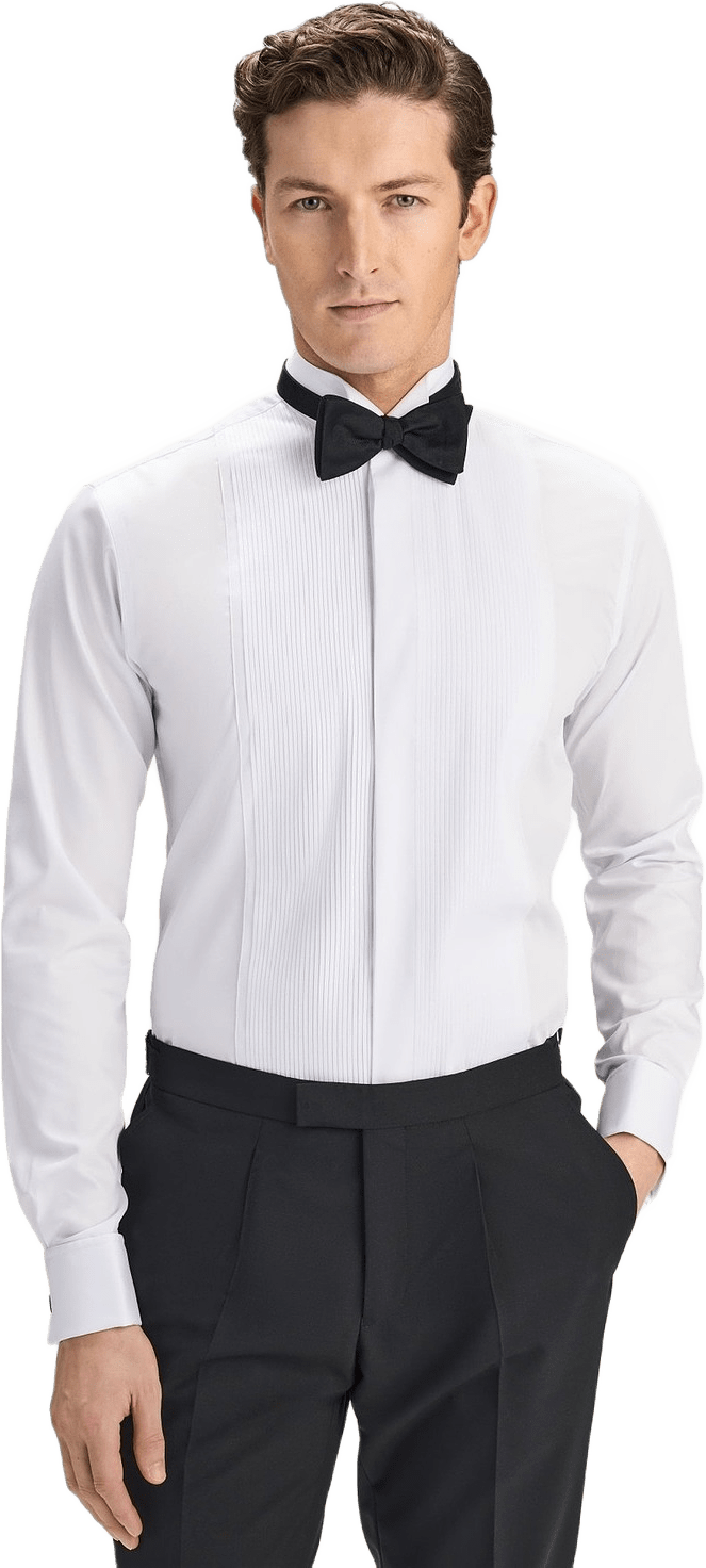 Smokingskjorta Monte Carlo, från John Henric, i färgen white.