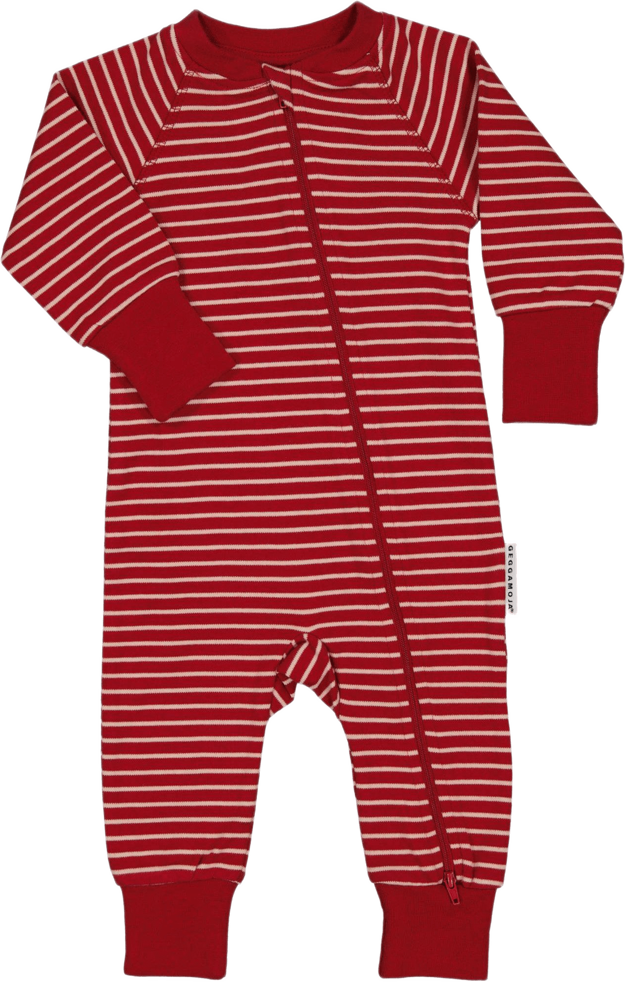 Pyjamas Med Tvåvägsdragkedja, från Geggamoja, i färgen red.