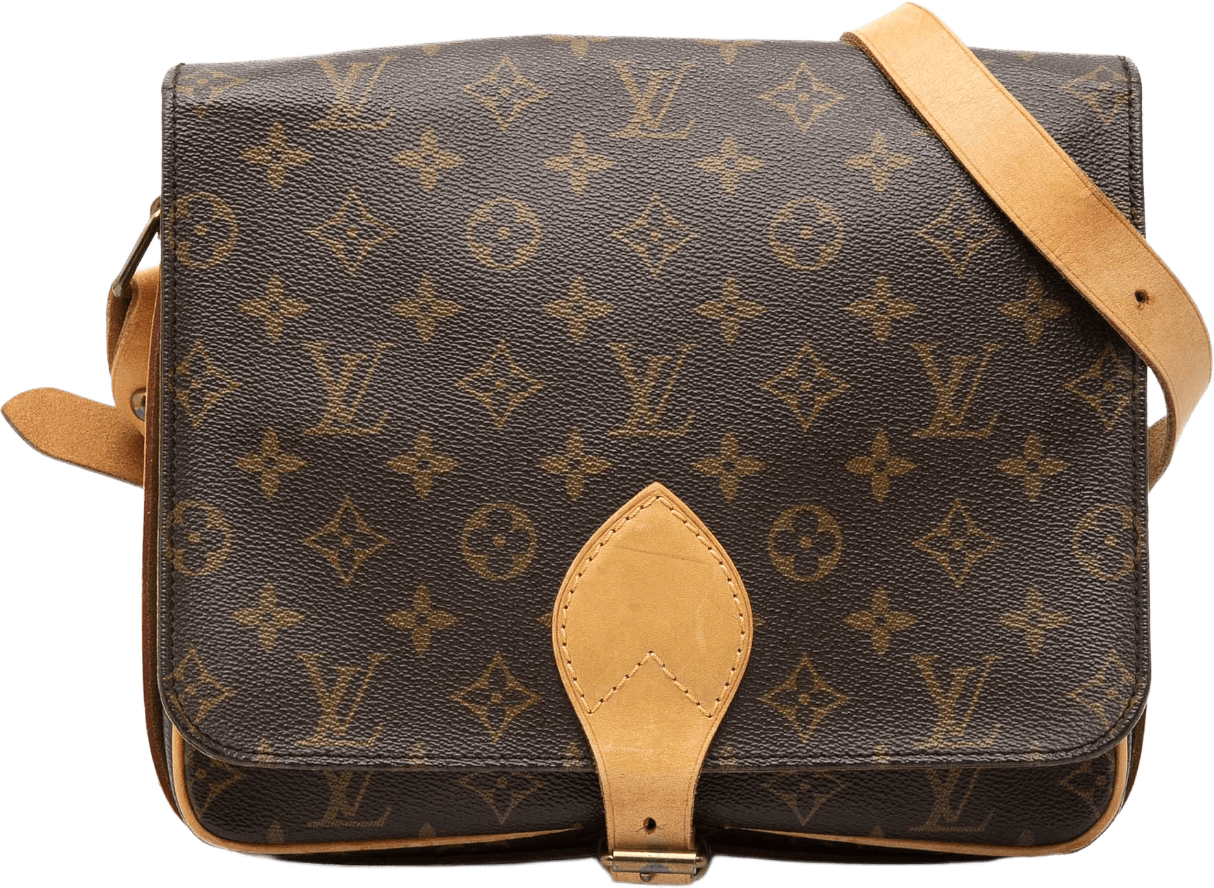 Louis Vuitton Monogram Cartouchiere Gm, från Luxclusif, i färgen brown.