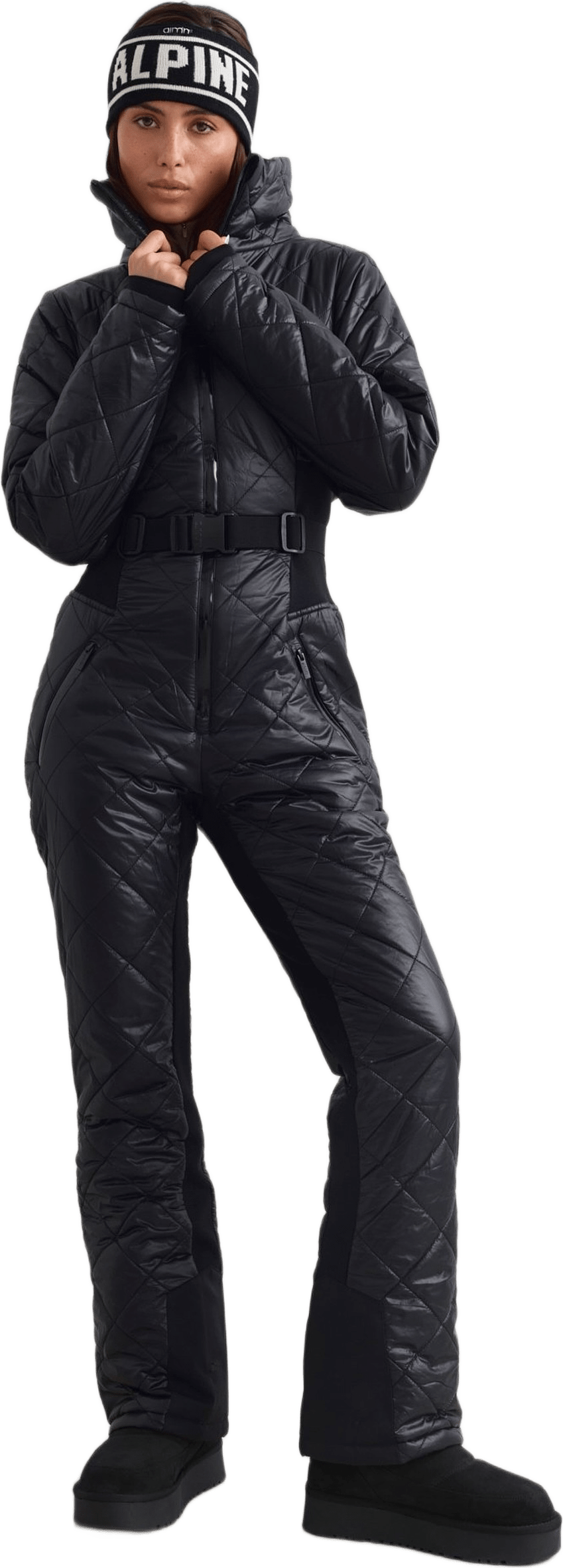 Luxe Ski Overall, från aim'n, i färgen black.