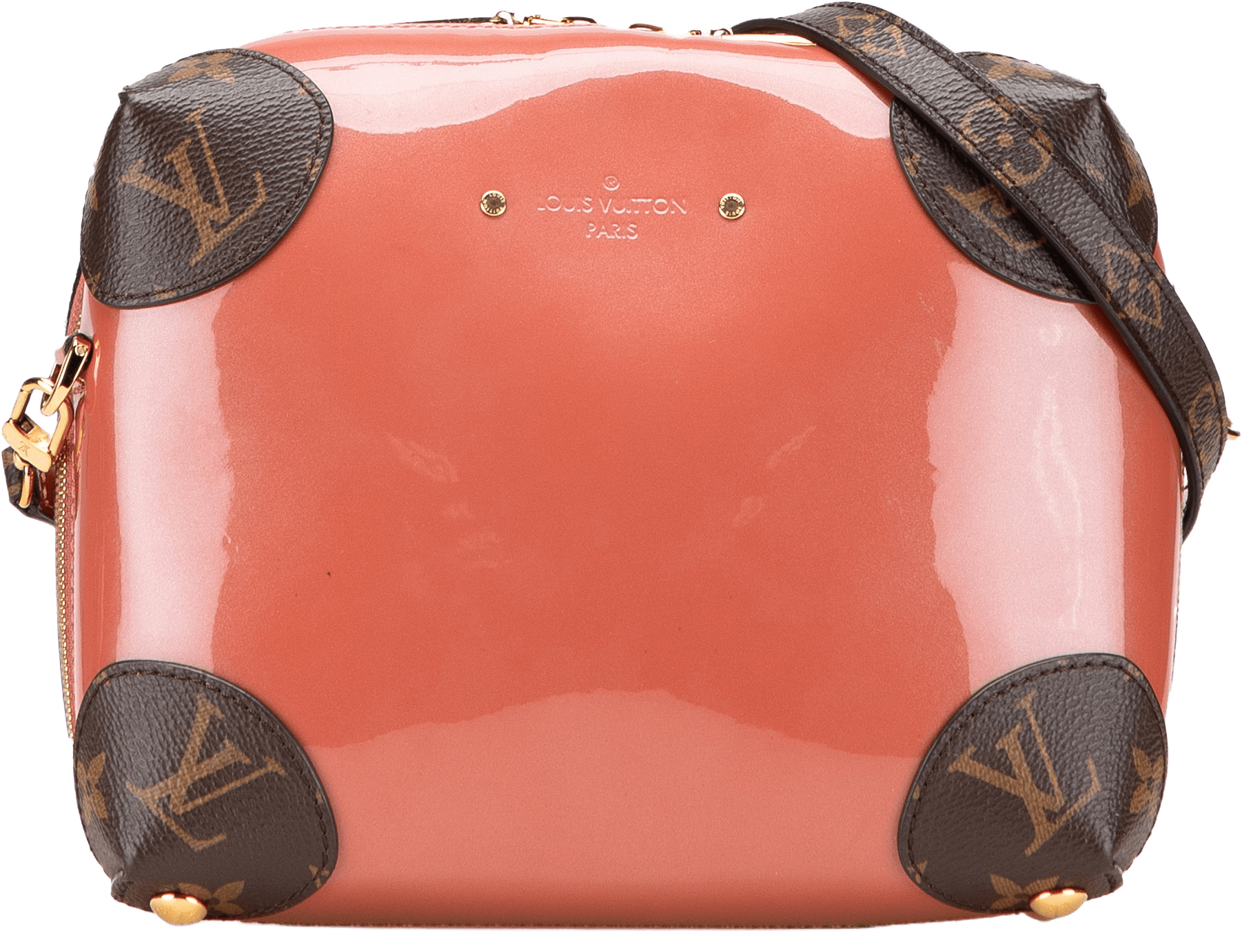 Louis Vuitton Vernis Miroir Venice, från Luxclusif, i färgen orange.