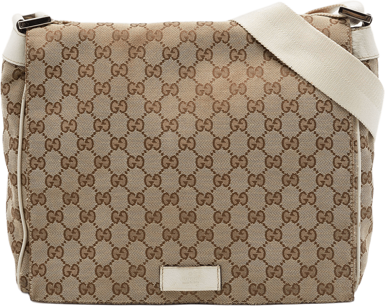 Gucci Gg Canvas Crossbody, från Luxclusif, i färgen beige.