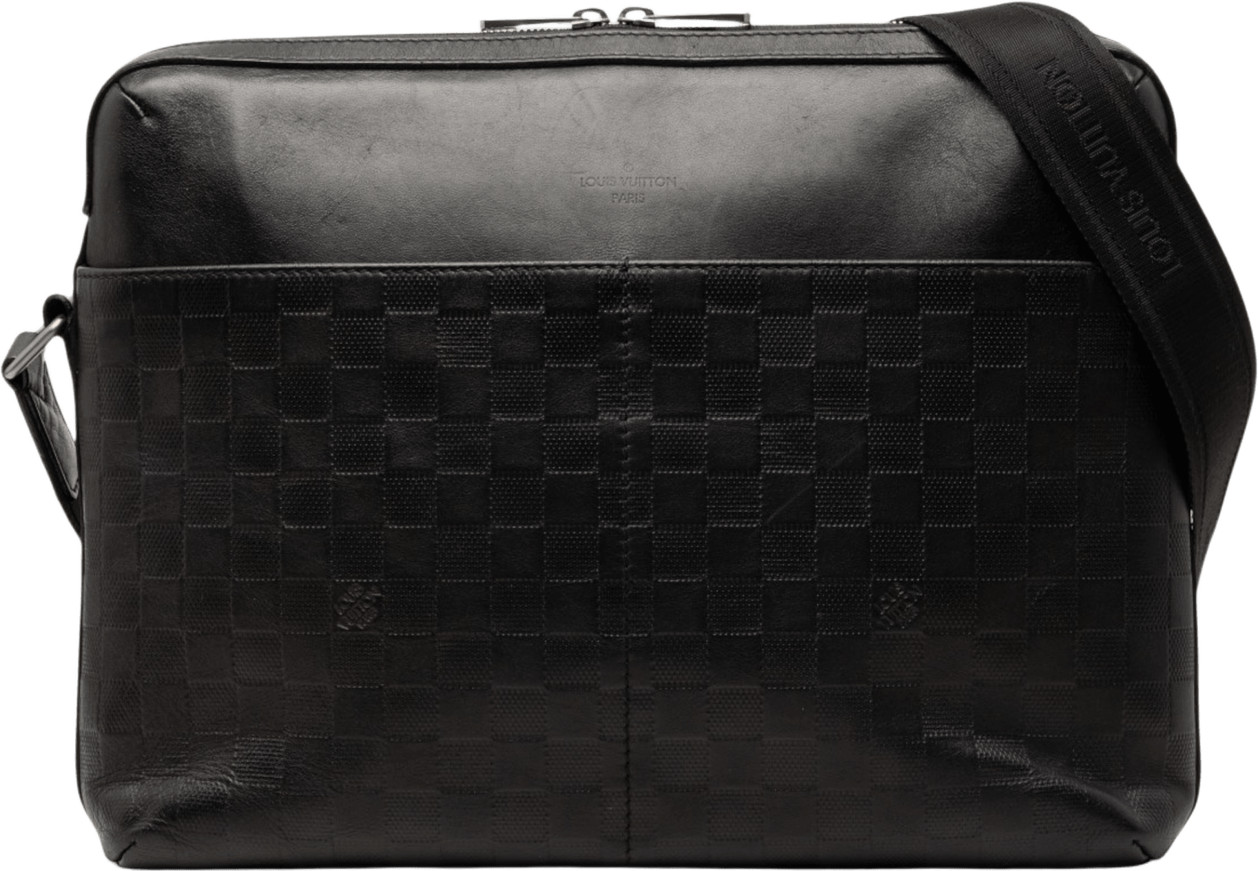 Louis Vuitton Damier Infini Calypso Mm, från Luxclusif, i färgen black.