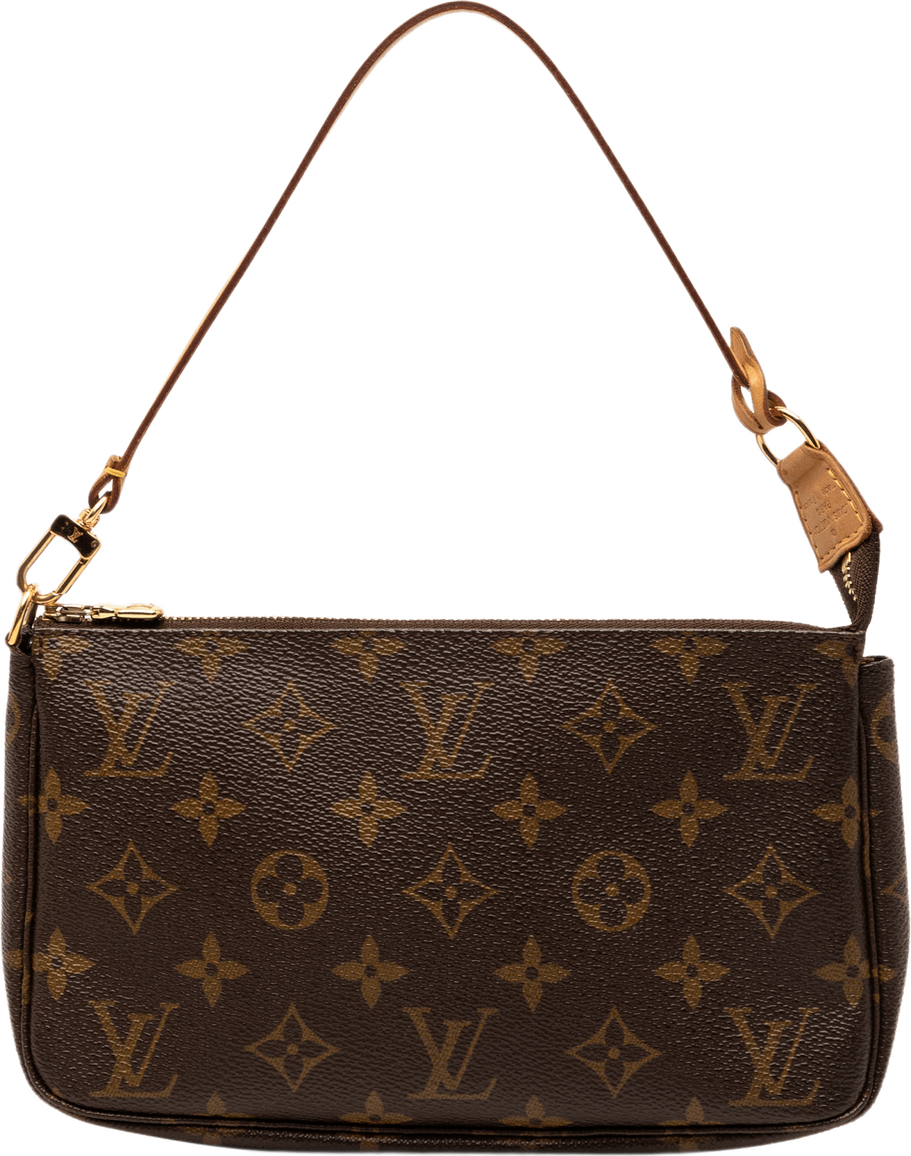 Louis Vuitton Monogram Pochette Accessoires, från Luxclusif, i färgen brun.