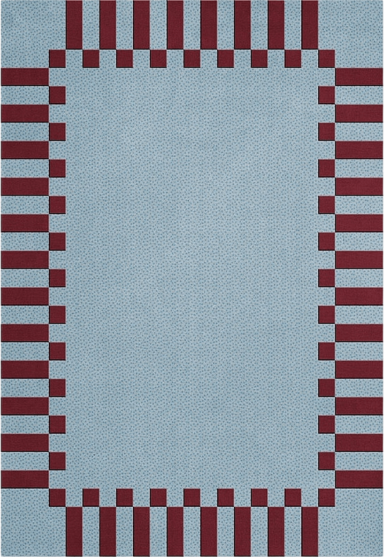 Teklan Frame Ullmatta, från Layered, i färgen mulberry sky.