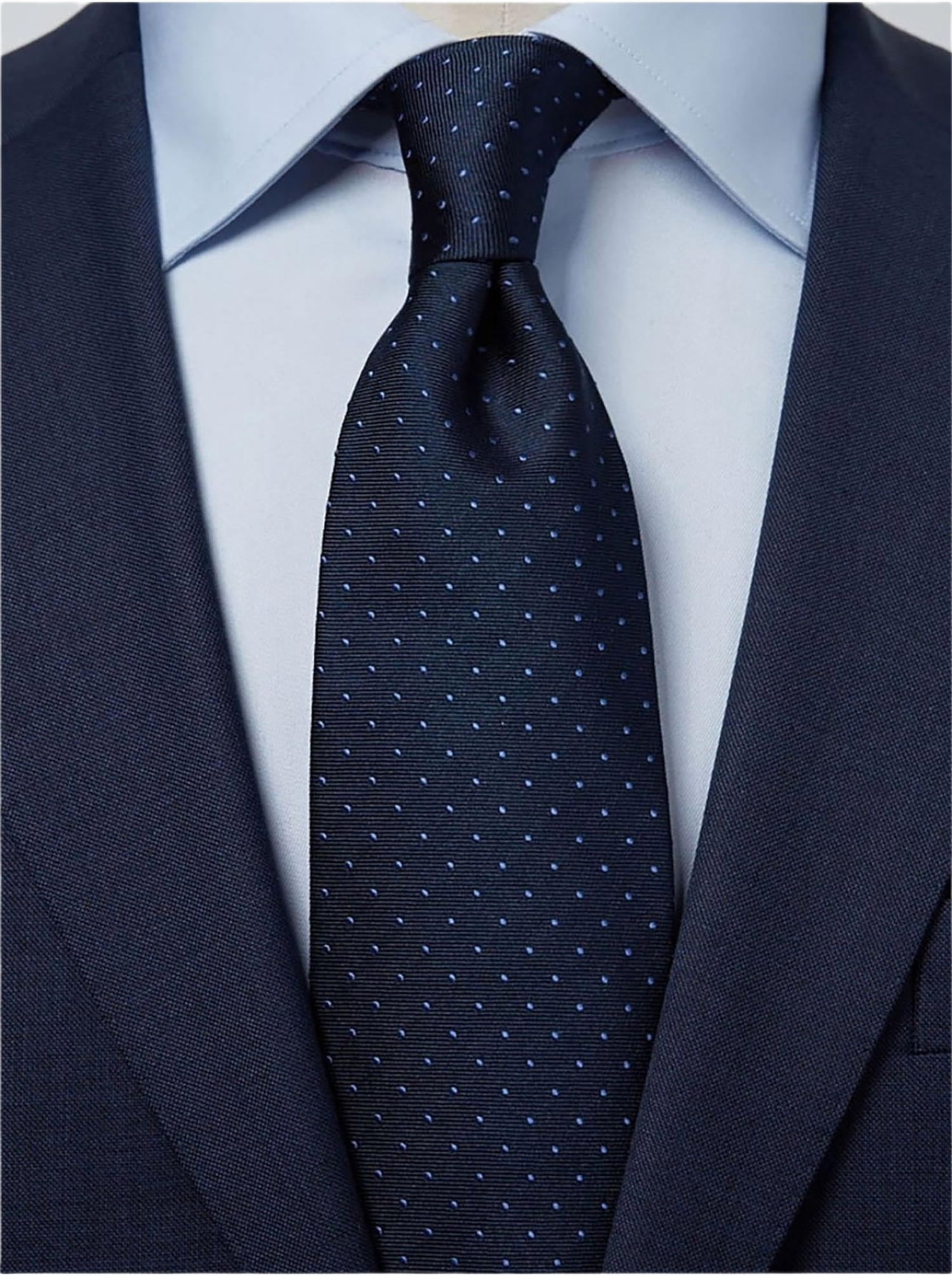 Tie Dot, från John Henric, i färgen mörkblå & ljusblå.