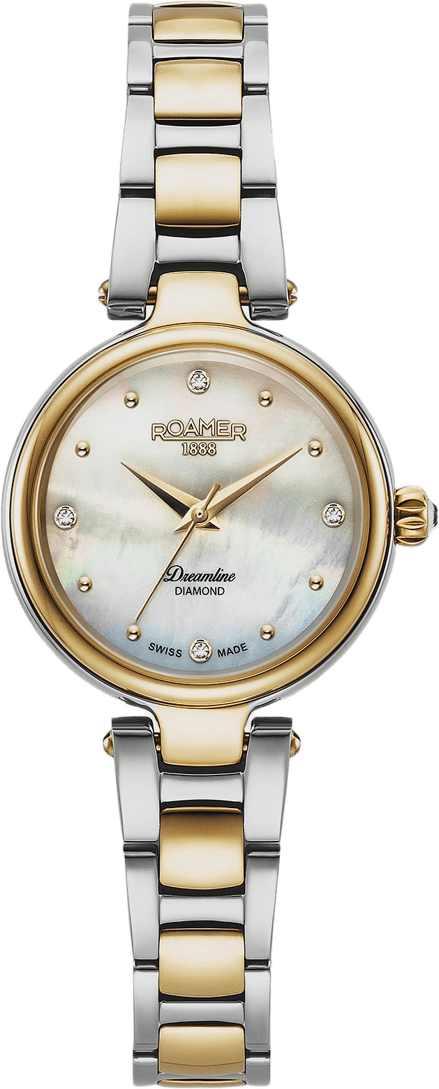 Roamer Dreamline Diamond Dam Vit/bicolor Länk - 967847 47 20 50, från ROAMER, i färgen 1.