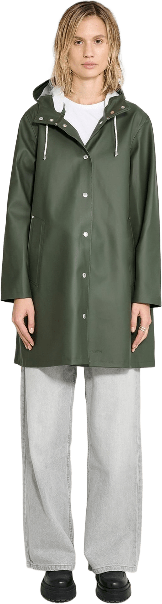 Mosebacke Raincoat, från Stutterheim, i färgen green.