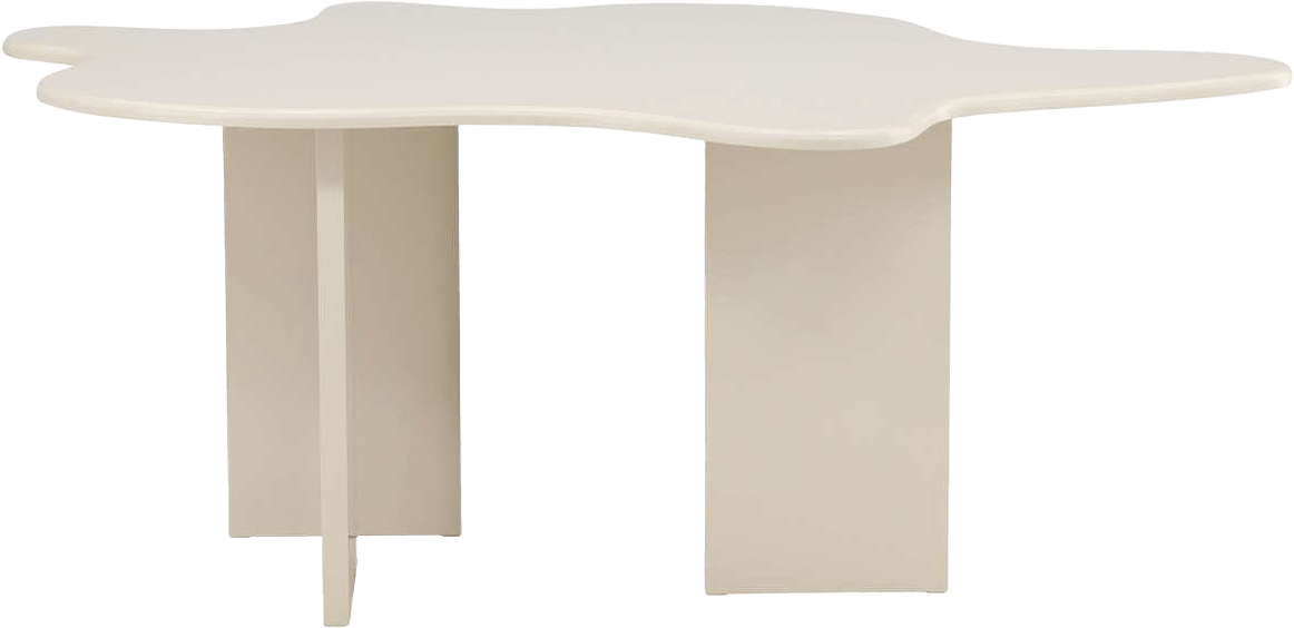 Flower Ovalt Matbord, från Venture Home, i färgen beige.