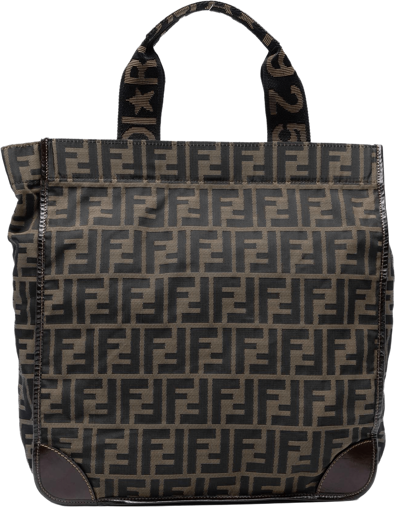Fendi Zucca Canvas Shopping Tote, från Luxclusif, i färgen brown.
