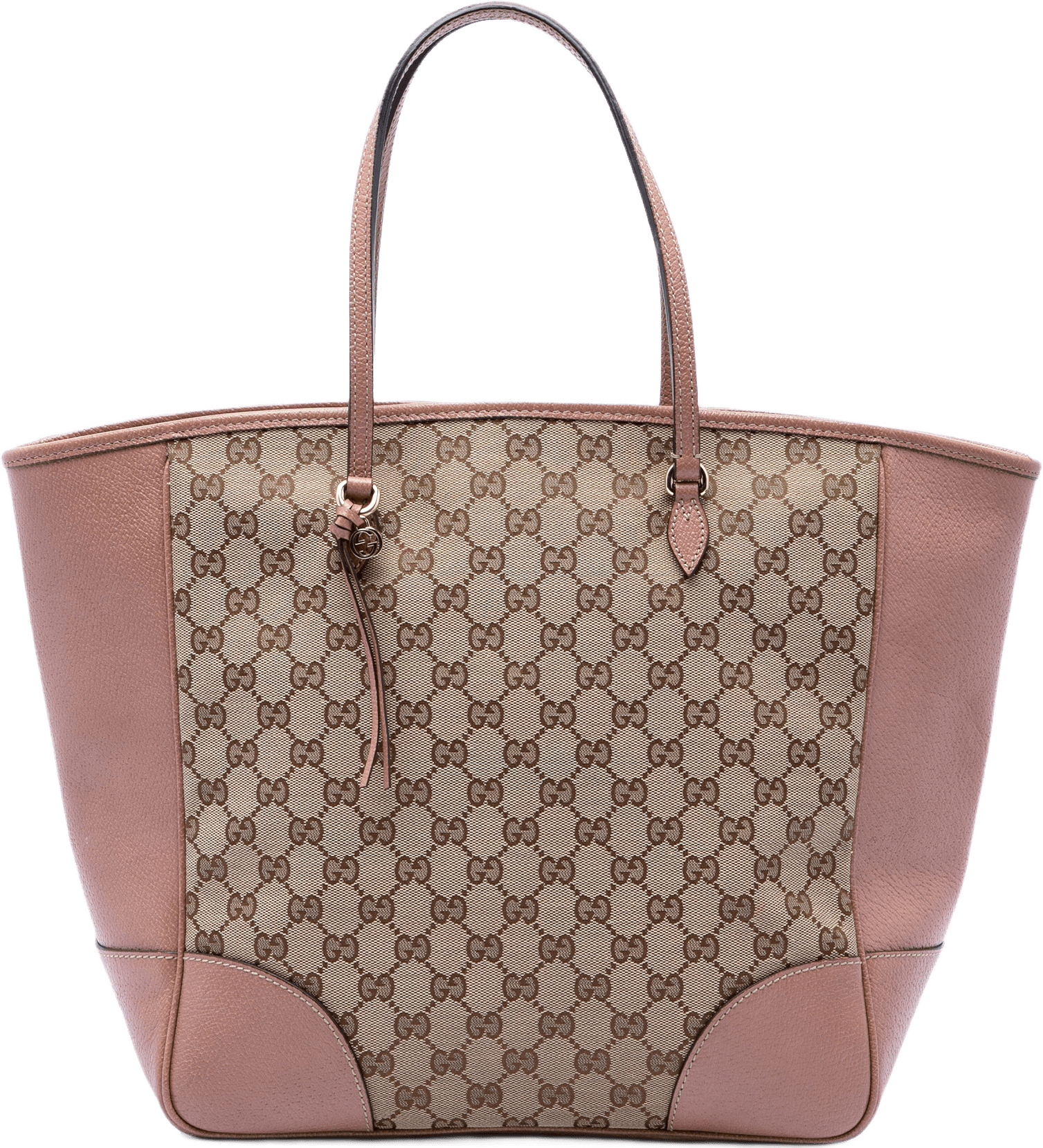 Gucci Gg Canvas And Leather Bree Tote, från Luxclusif, i färgen beige.
