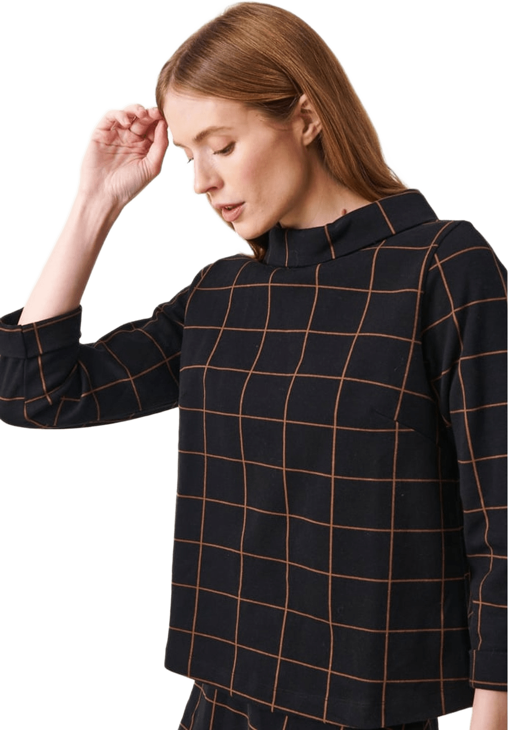 Tara Jumper Check, från Jumperfabriken, i färgen black.