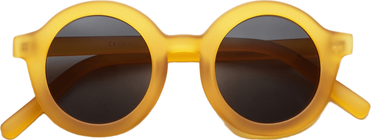 Babymocs Solglasögon Signature Round - Vuxen, från BabyMocs, i färgen yellow.