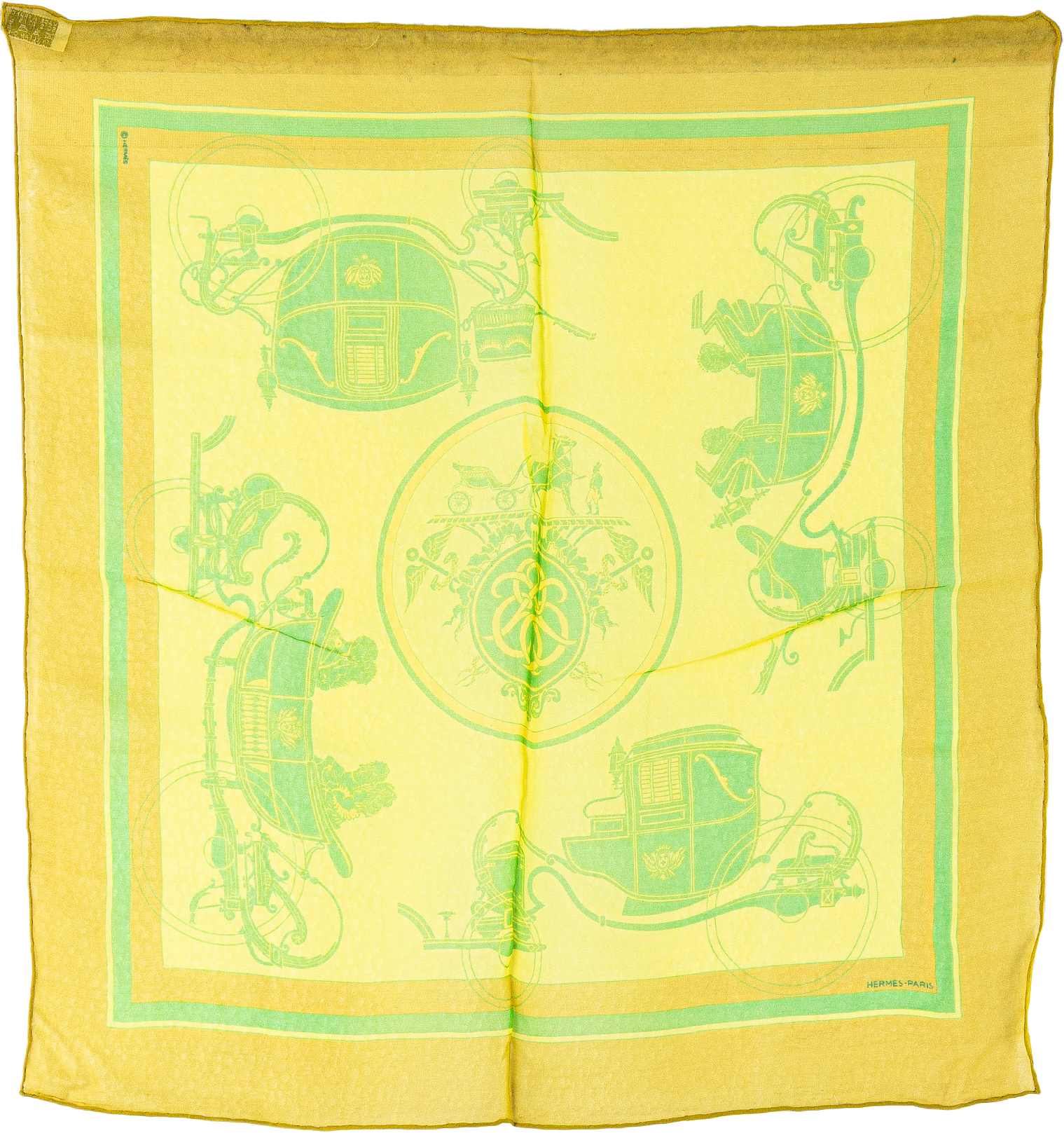 Hermès Ex Libris Silk Scarf