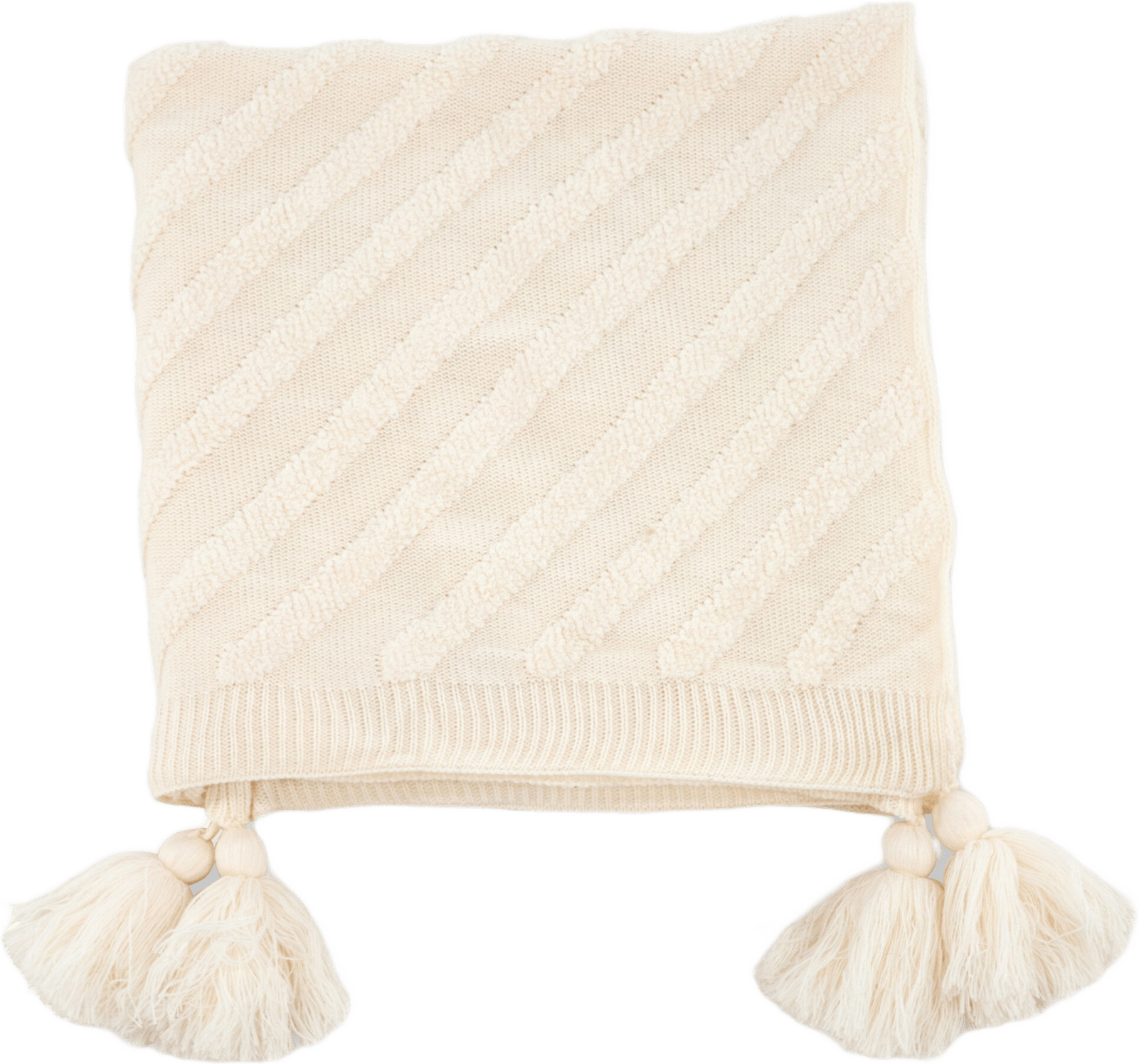 Katlyn Pläd, från Venture Home, i färgen offwhite.