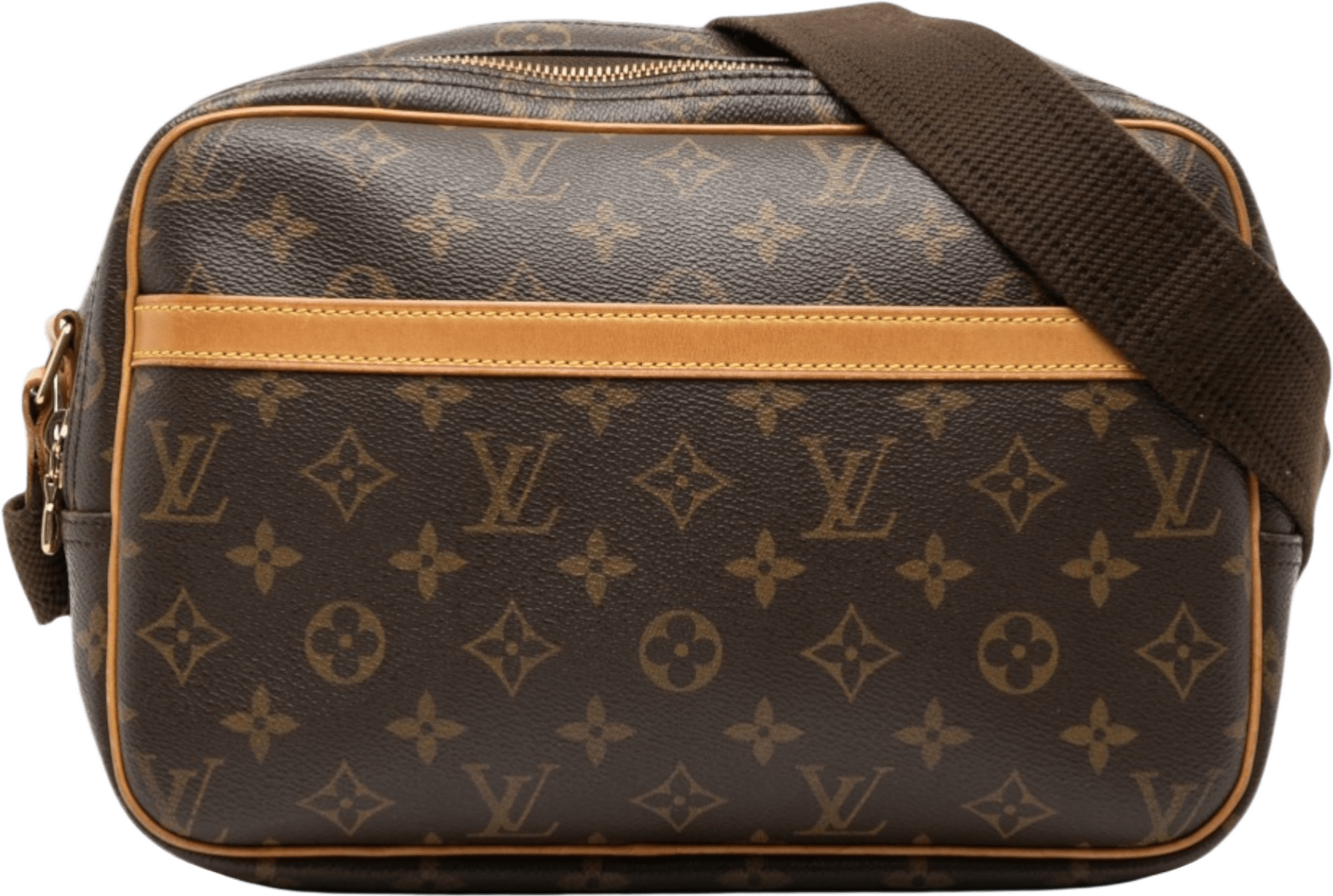 Louis Vuitton Monogram Reporter Pm, från Luxclusif, i färgen brown.