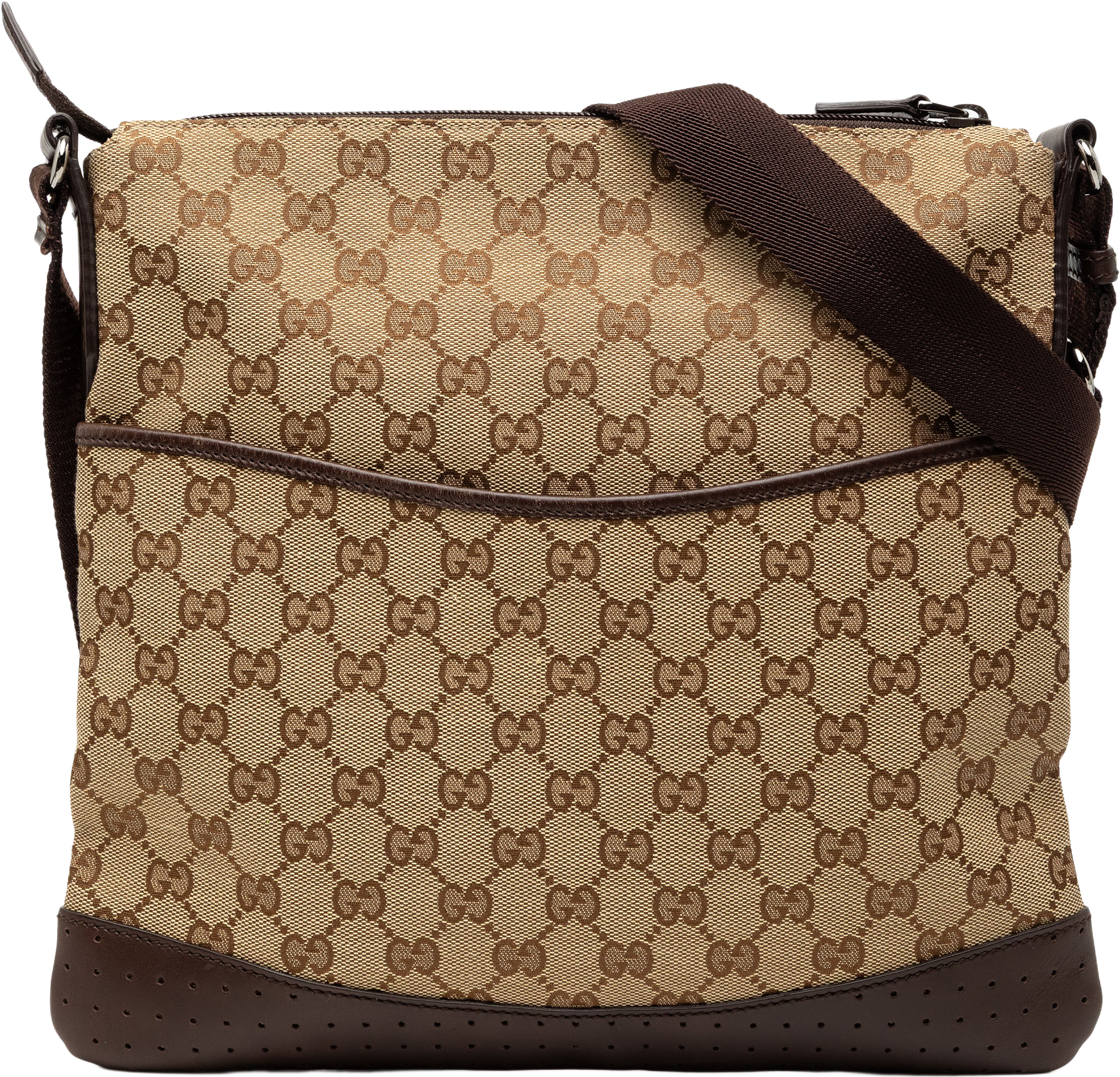 Gucci Gg Canvas Crossbody, från Luxclusif, i färgen beige.