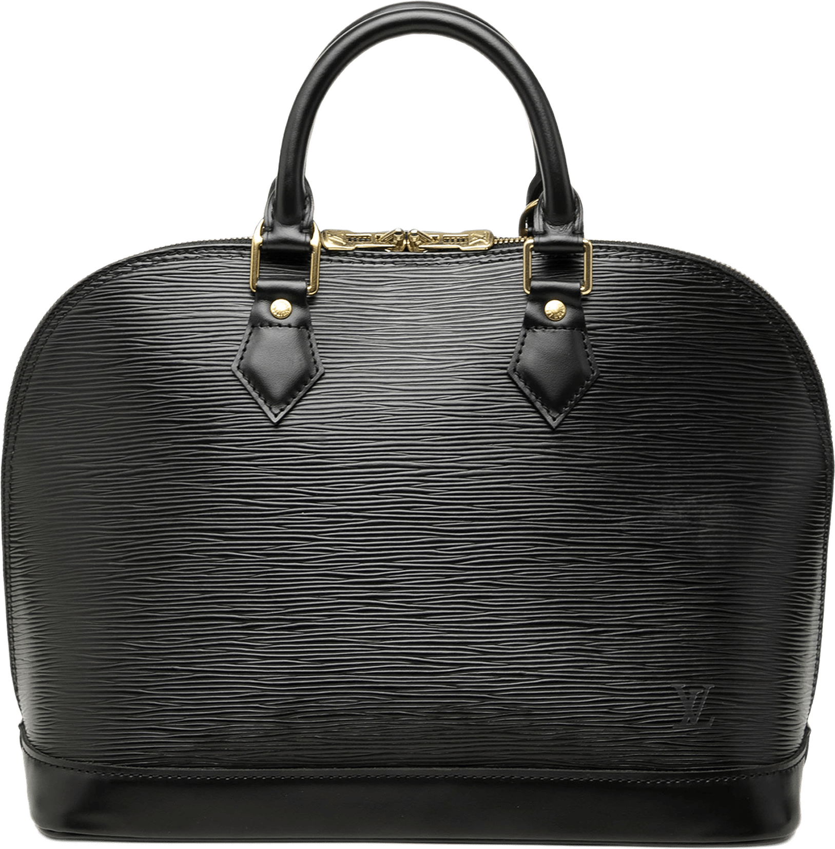 Louis Vuitton Epi Alma Pm, från Luxclusif, i färgen svart.