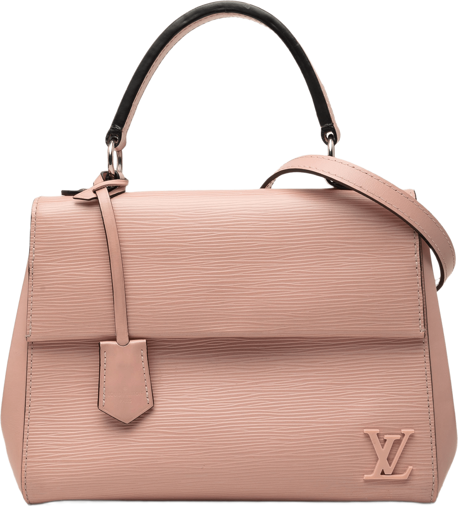 Louis Vuitton Epi Cluny Bb, från Luxclusif, i färgen rosa.