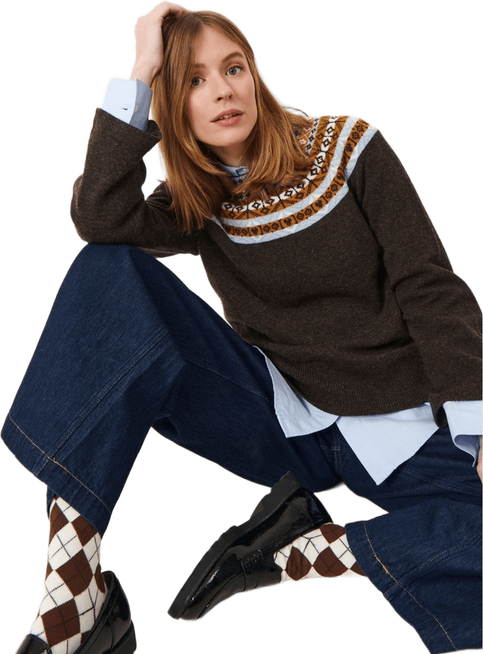 Vera Jumper, från Jumperfabriken, i färgen dk brown.