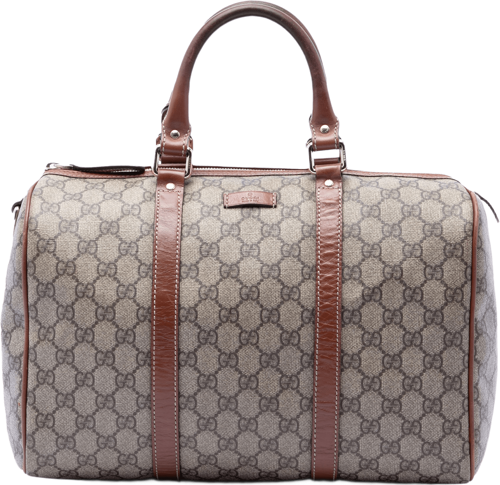 Gucci Medium Gg Supreme Joy Boston Bag, från Luxclusif, i färgen beige.