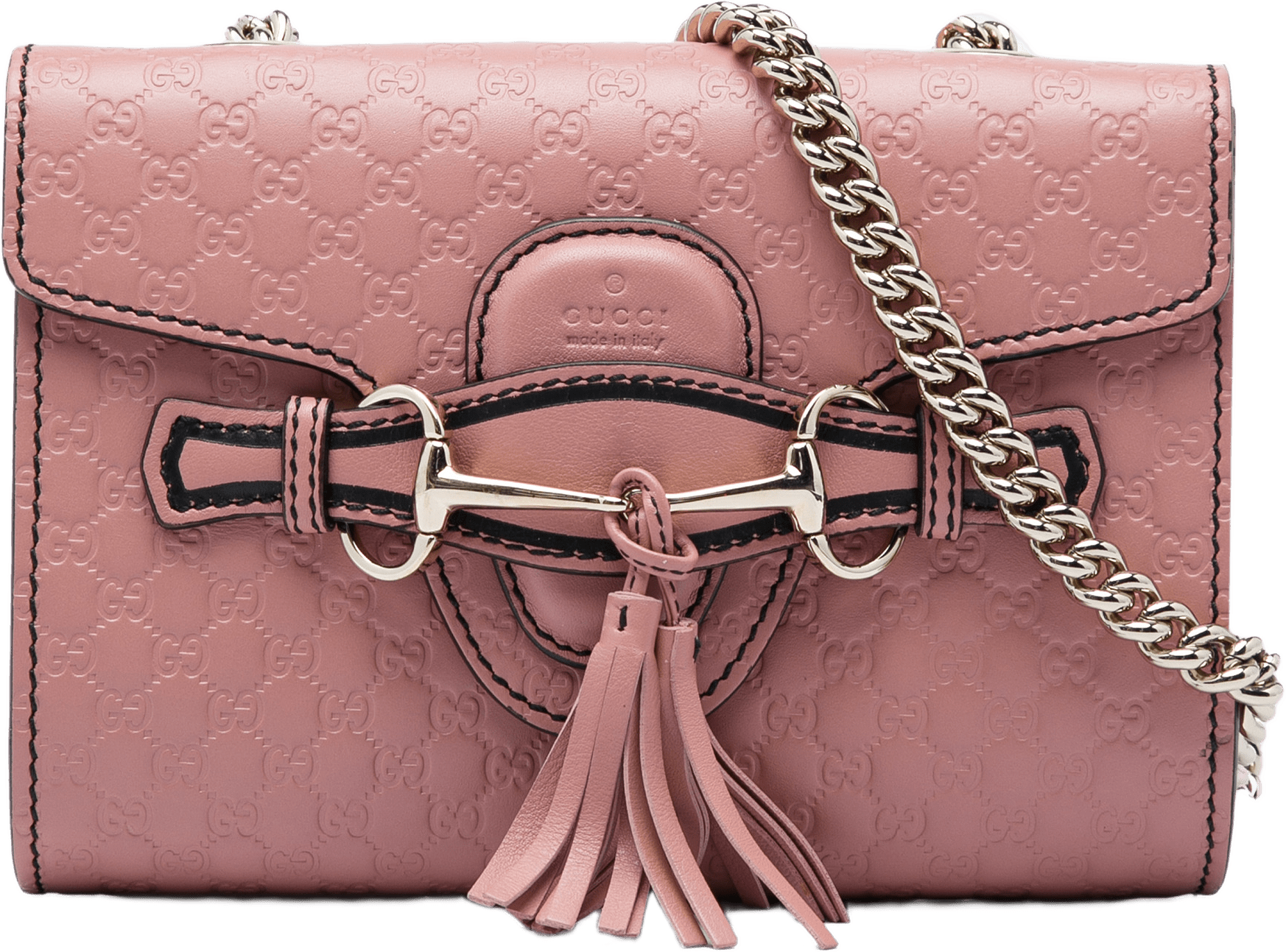 Gucci Mini Microguccissima Emily Crossbody, från Luxclusif, i färgen rosa.