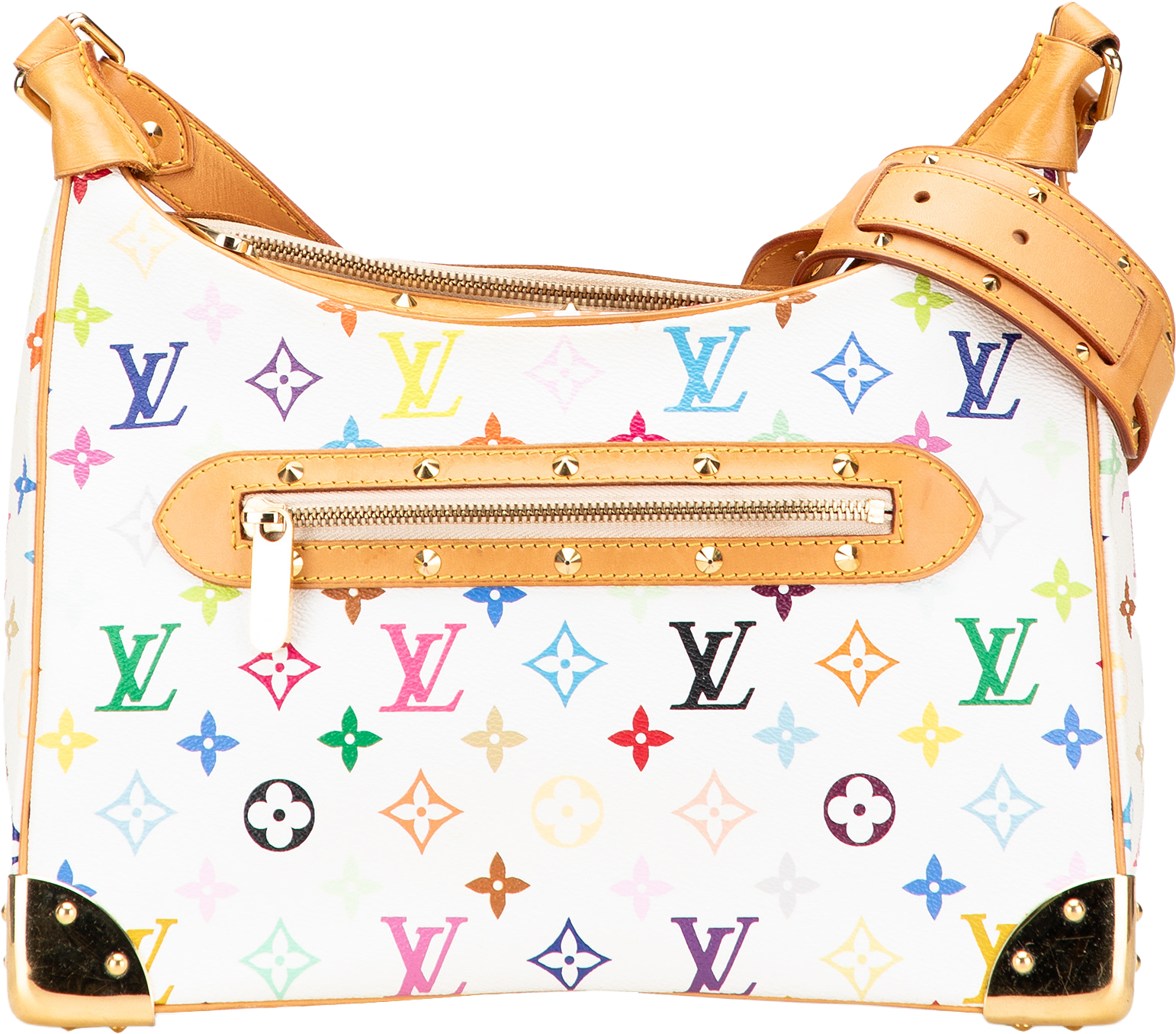 Louis Vuitton Monogram Multicolore Boulogne, från Luxclusif, i färgen white.