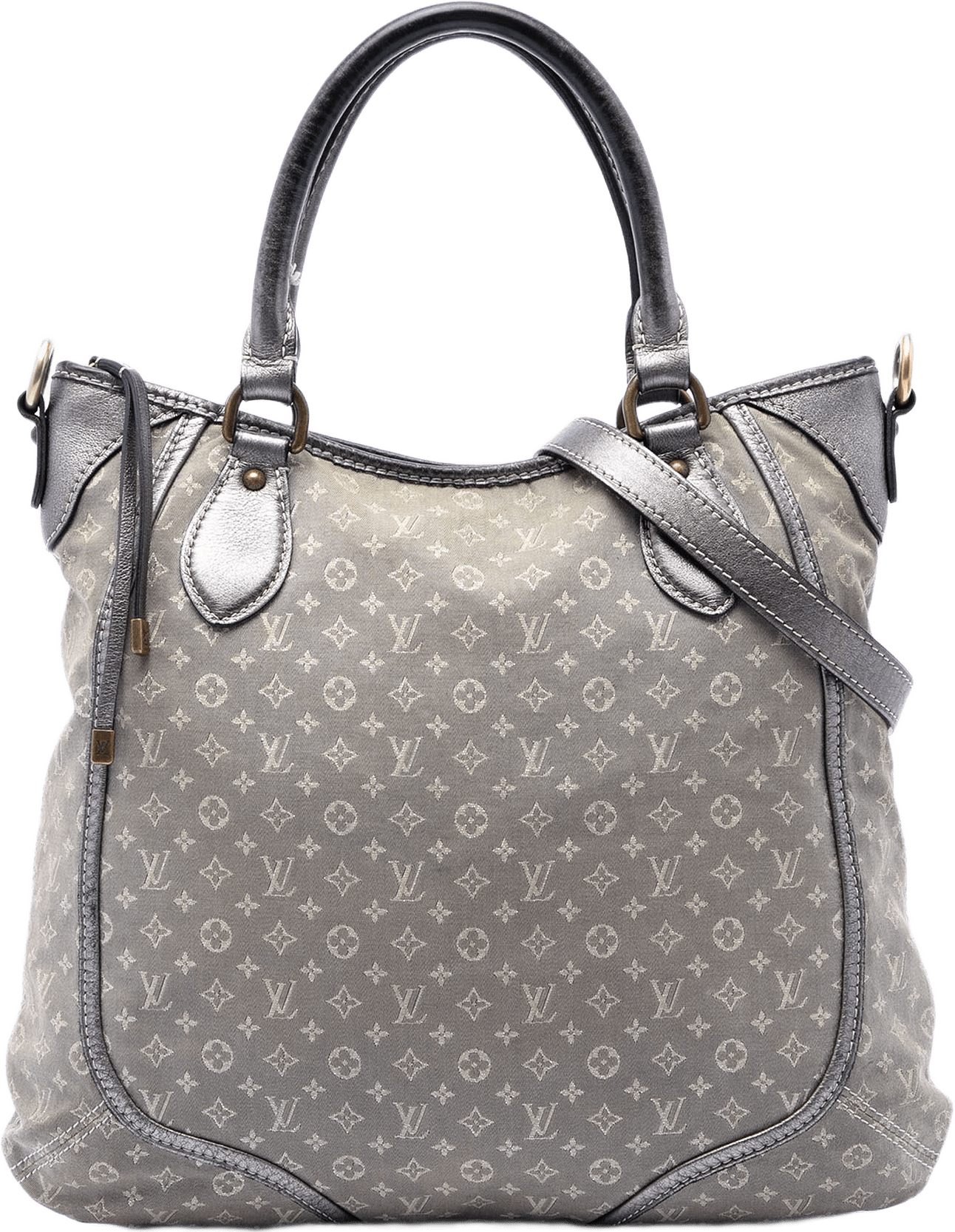 Louis Vuitton Monogram Mini Lin Angele, från Luxclusif, i färgen grå.