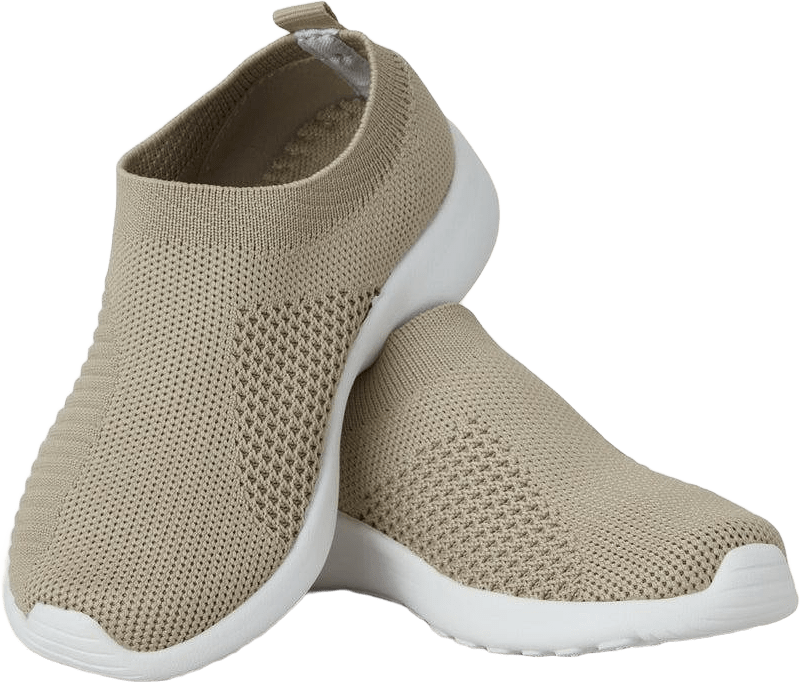 Sneakers, från BabyMocs, i färgen sand.