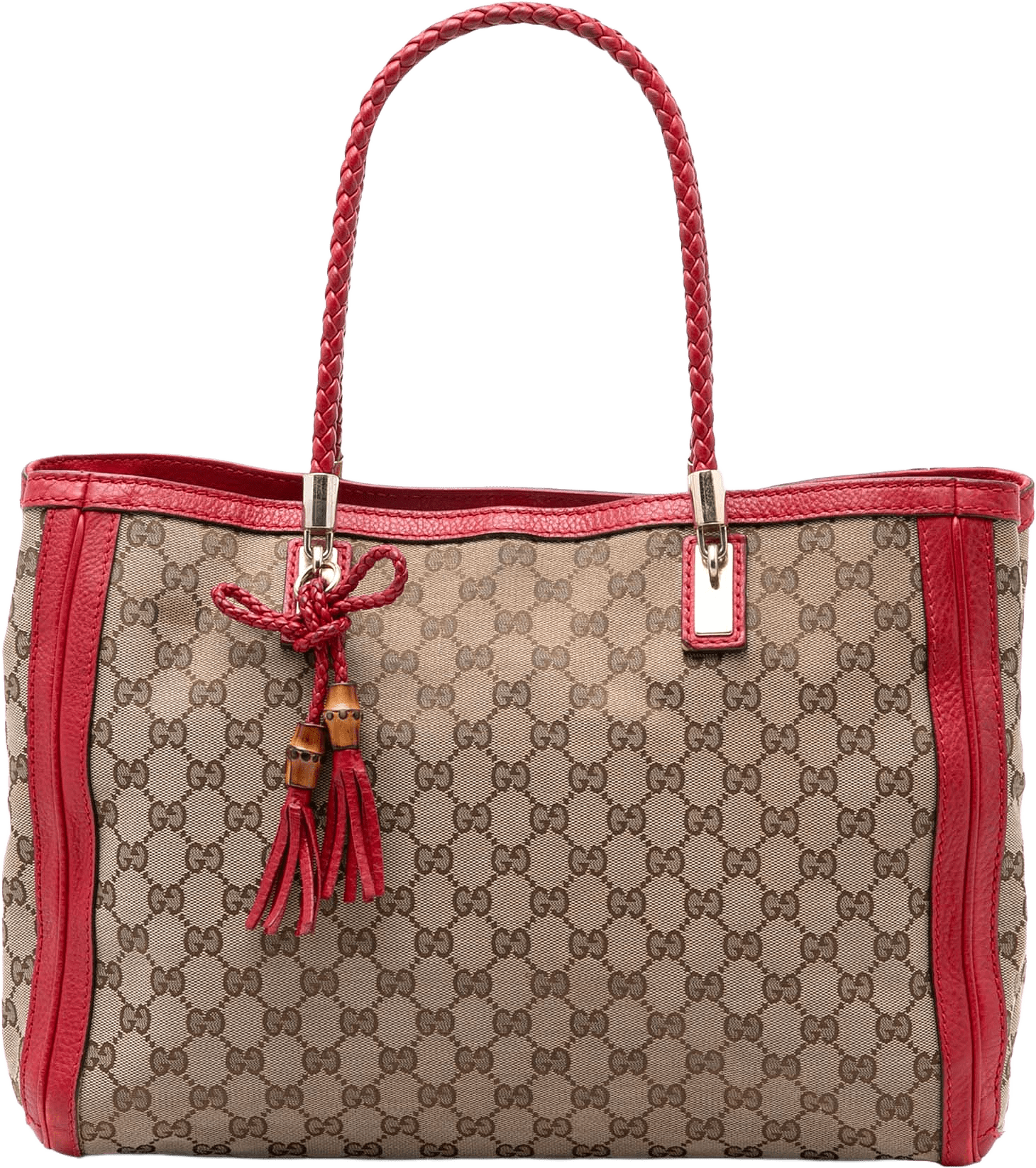 Gucci Medium Gg Canvas Bella Tote, från Luxclusif, i färgen beige.