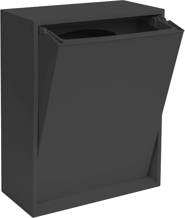 Recycling Box, från ReCollector, i färgen black raven.