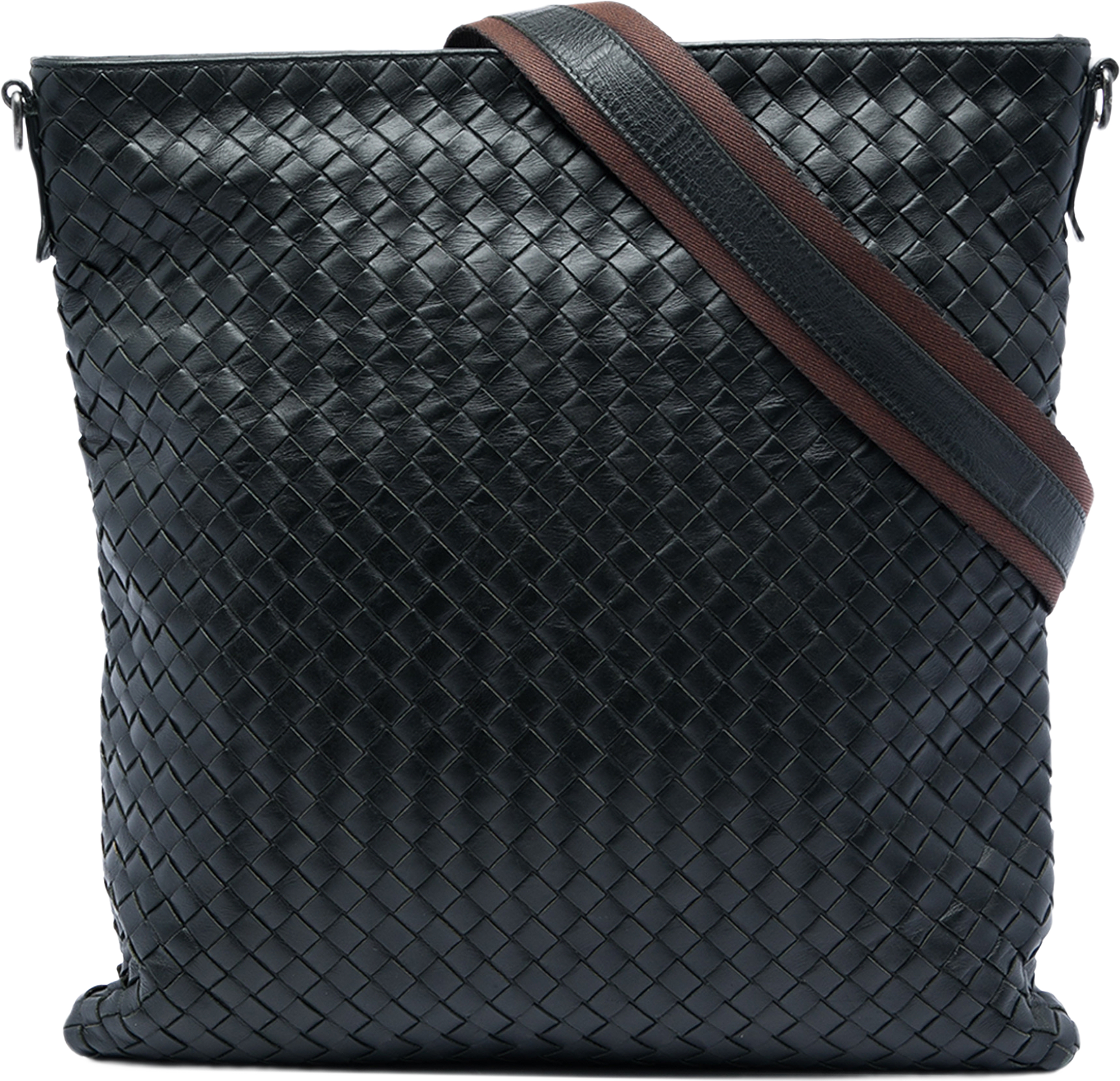Bottega Veneta Nappa Intrecciato Vn Crossbody, från Luxclusif, i färgen svart.