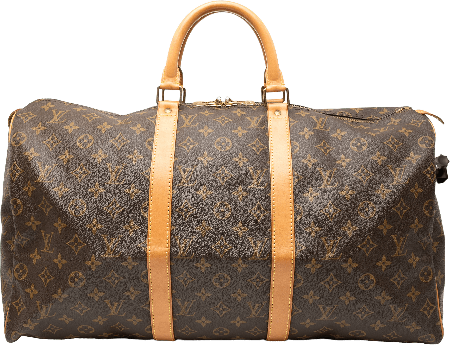 Louis Vuitton Monogram Keepall 50, från Luxclusif, i färgen brown.