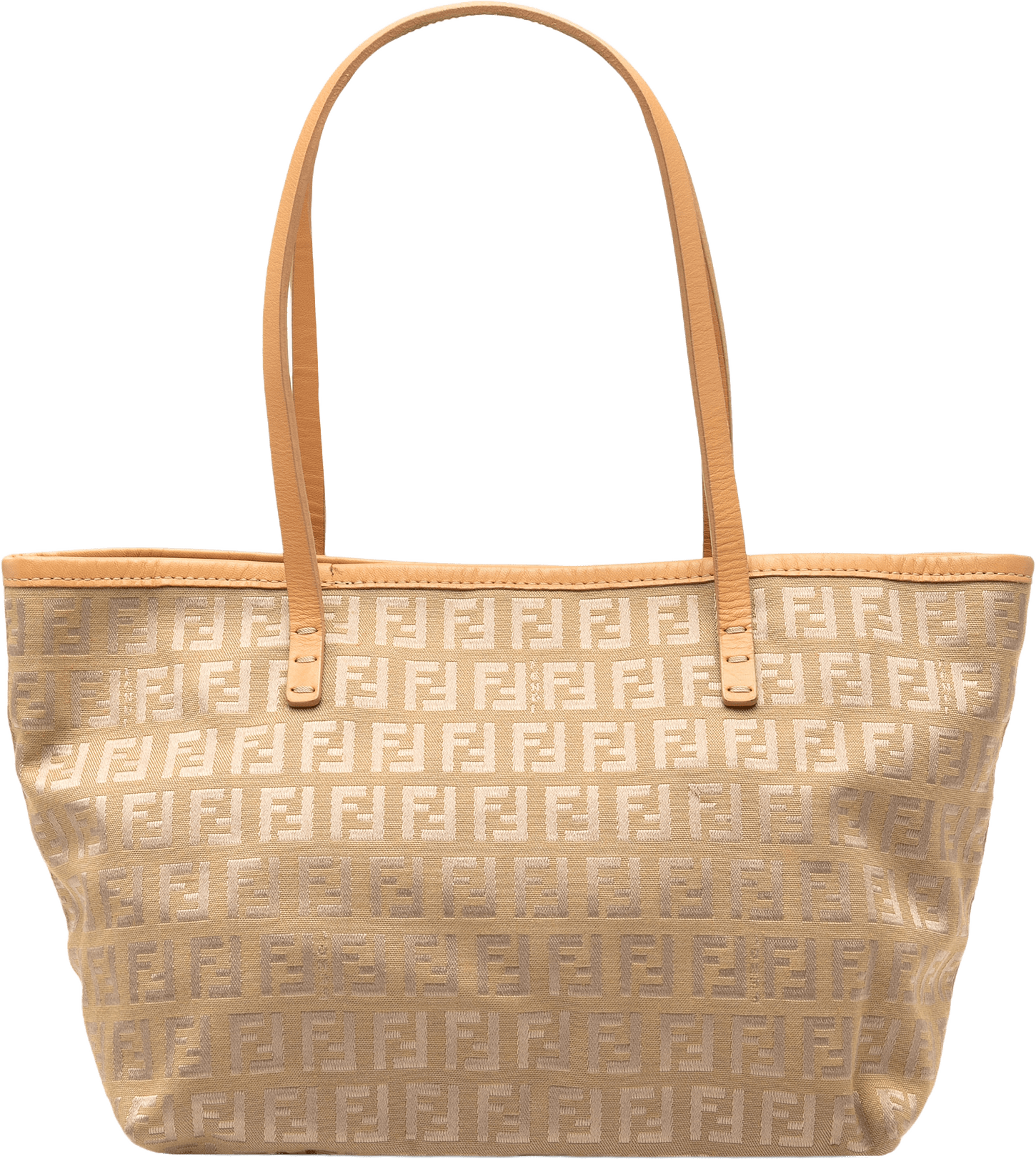 Fendi Zucchino Canvas Tote, från Luxclusif, i färgen beige.