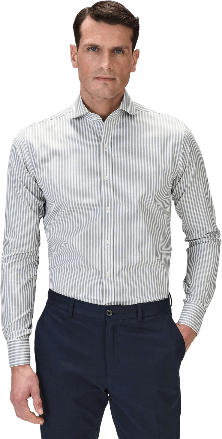 Cotton Striped Stretch Shirt (thanos)