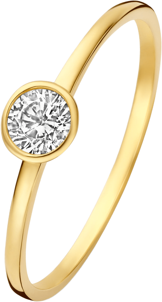 Baguette Genevieve Ring I 14k Guld, från Isabel Bernard, i färgen goud.