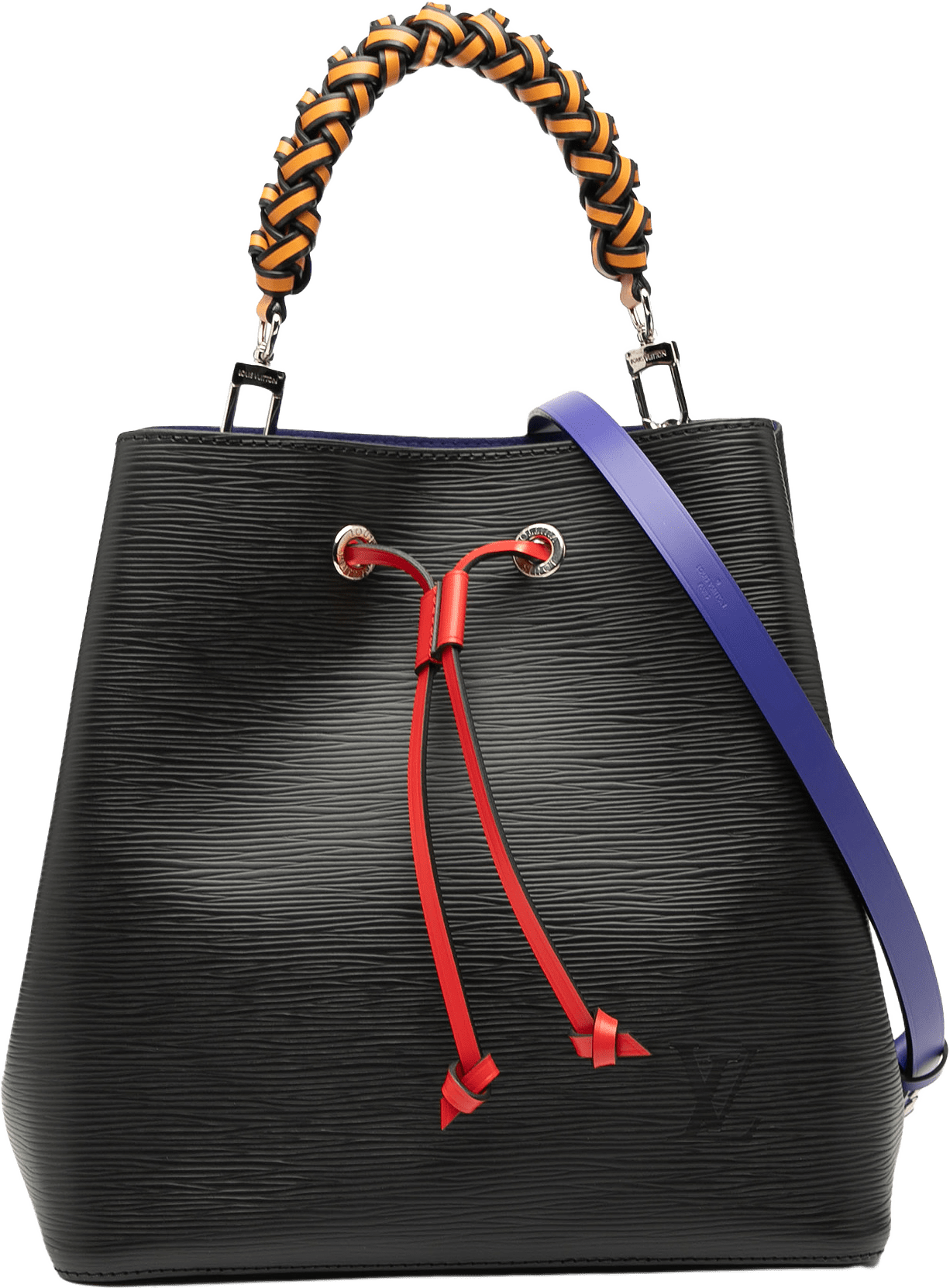 Louis Vuitton Epi Braided Neonoe Mm, från Luxclusif, i färgen navy.