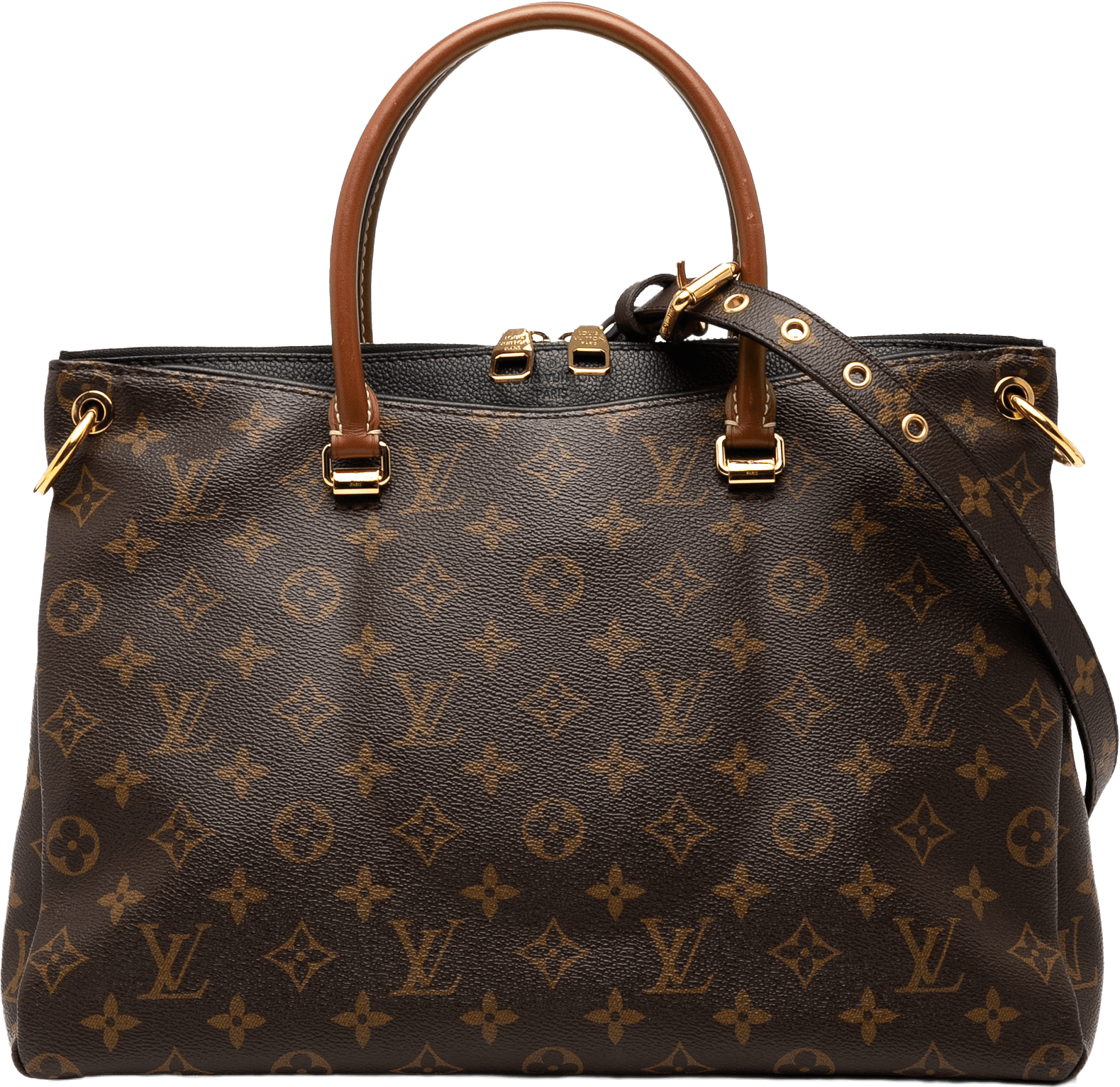 Louis Vuitton Monogram Pallas Mm, från Luxclusif, i färgen brown.