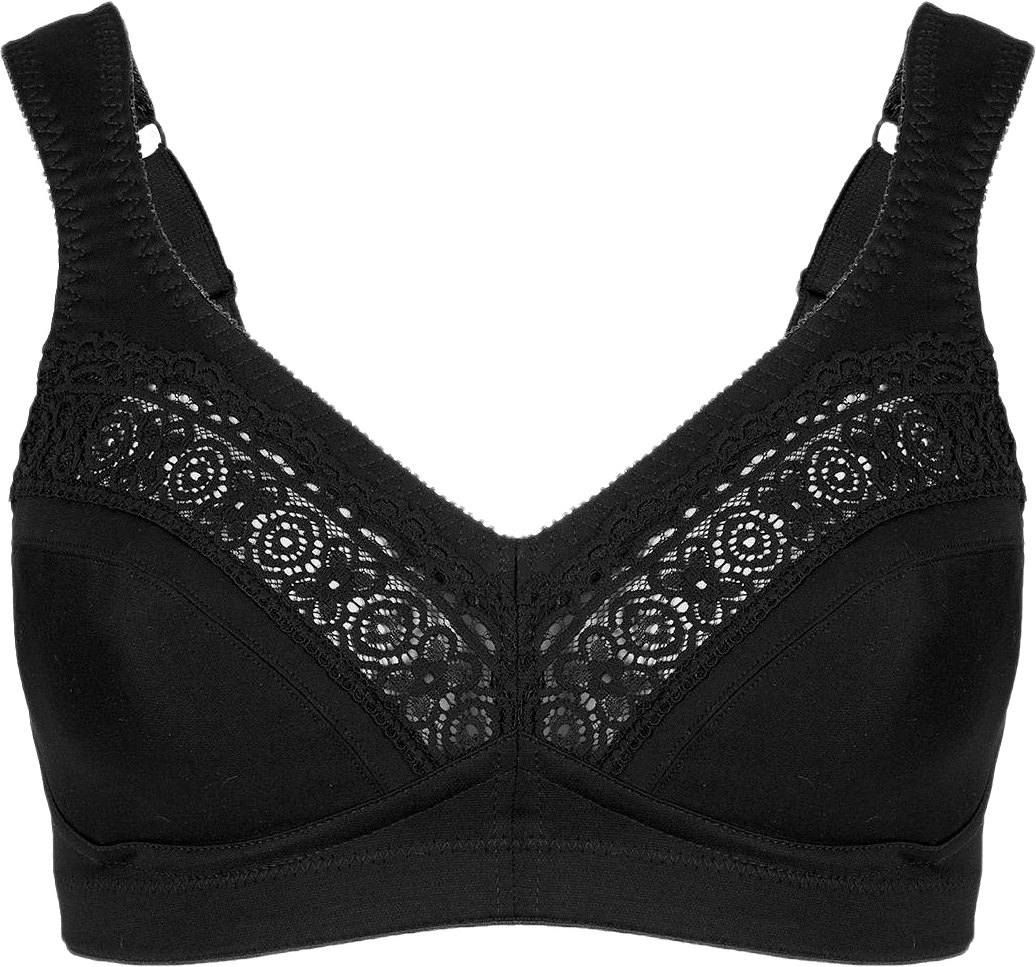 Cotton Star Bh Utan Bygel, från Swegmark, i färgen black.