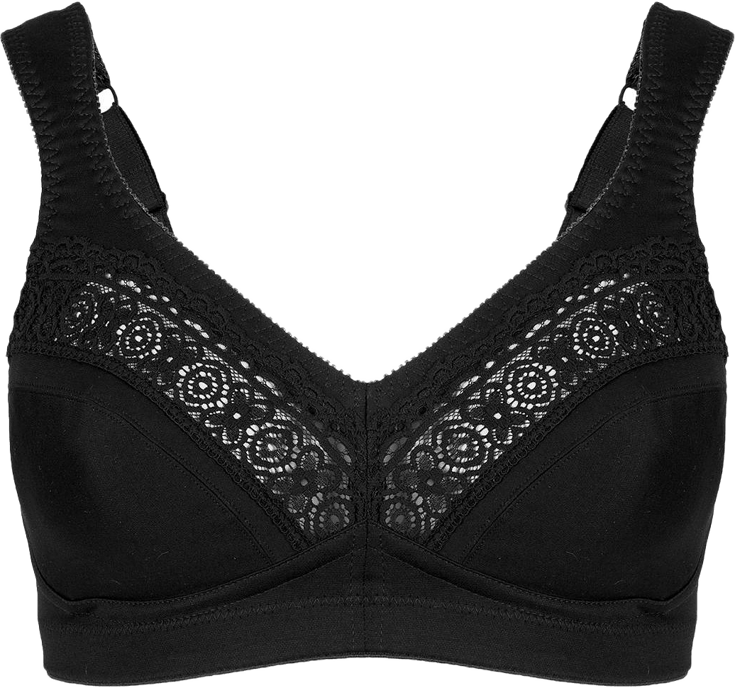 Cotton Star Bh Utan Bygel, från Swegmark, i färgen black.
