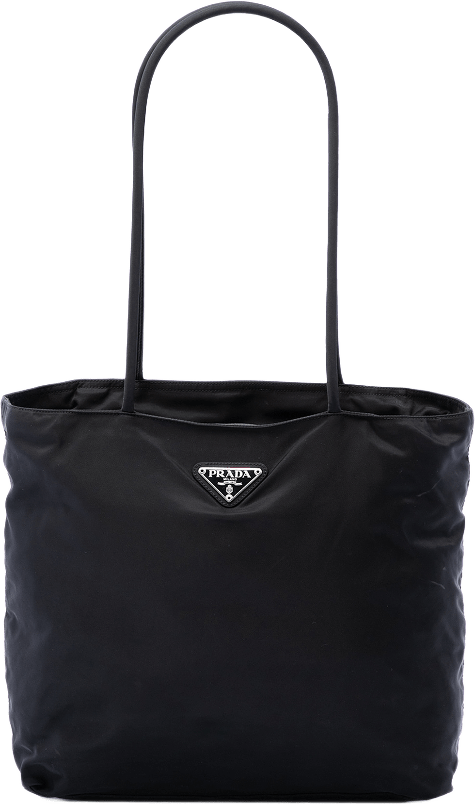 Prada Tessuto Zip Top Tote, från Luxclusif, i färgen svart.