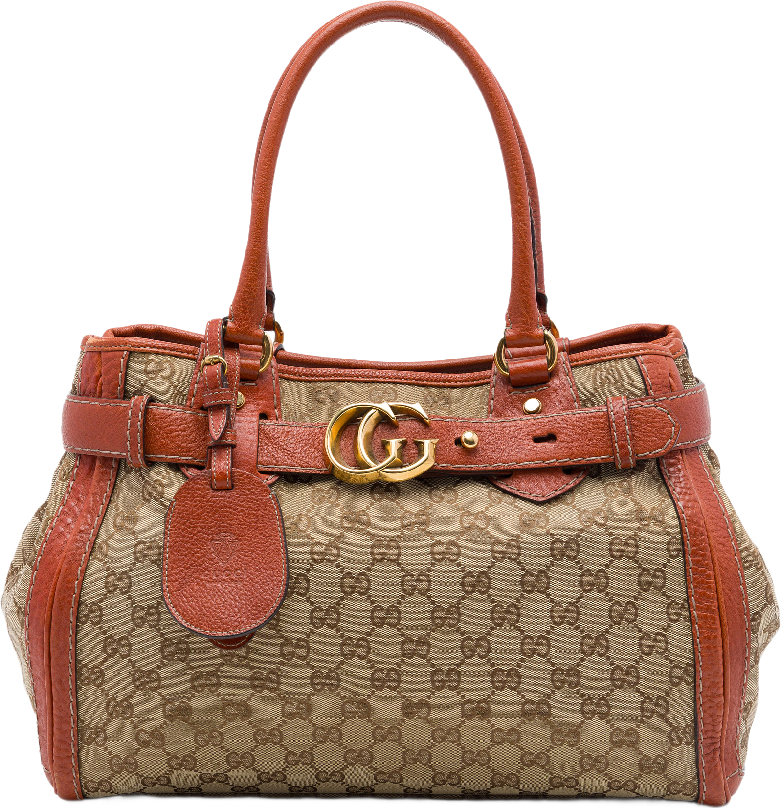 Gucci Gg Canvas Running Tote, från Luxclusif, i färgen beige.