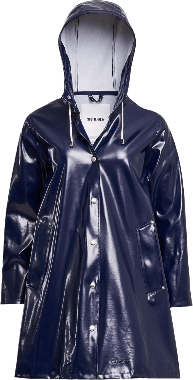 Mosebacke Opal Raincoat, från Stutterheim, i färgen navy.