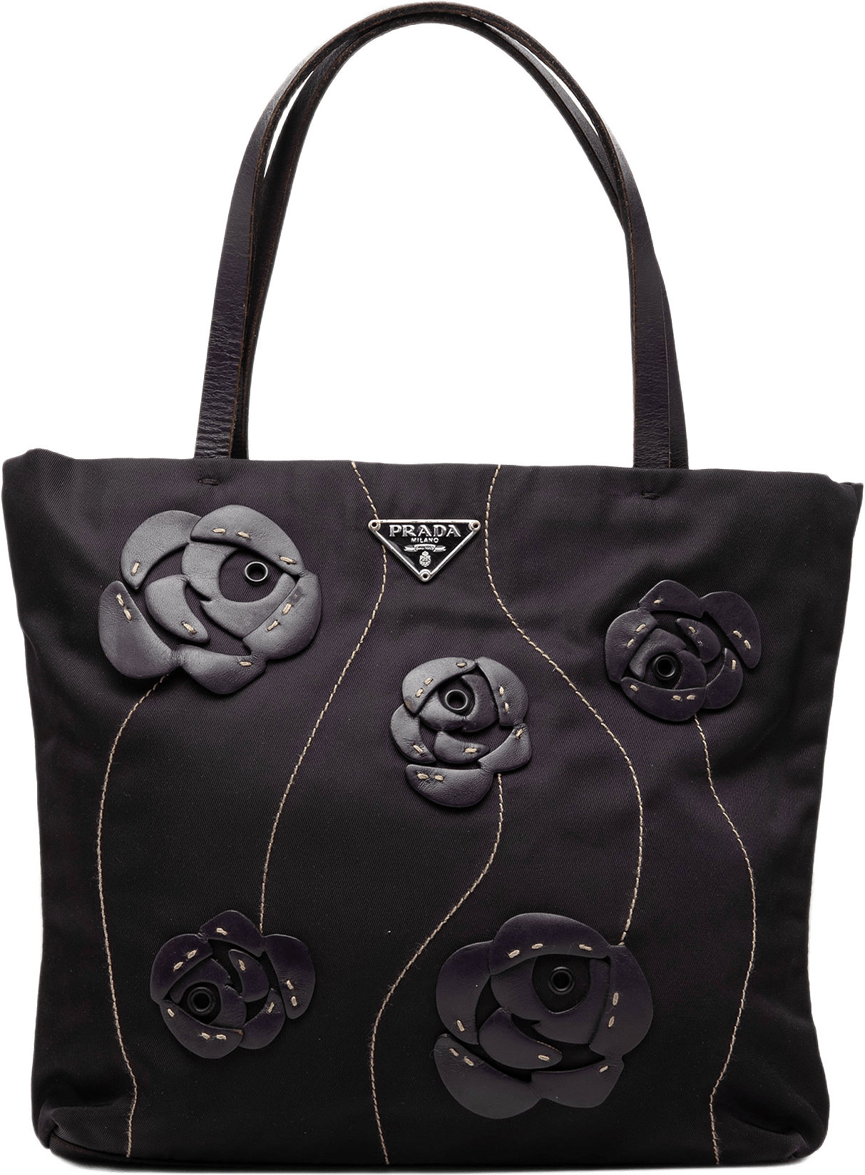 Prada Rosette Tessuto Tote, från Luxclusif, i färgen svart.