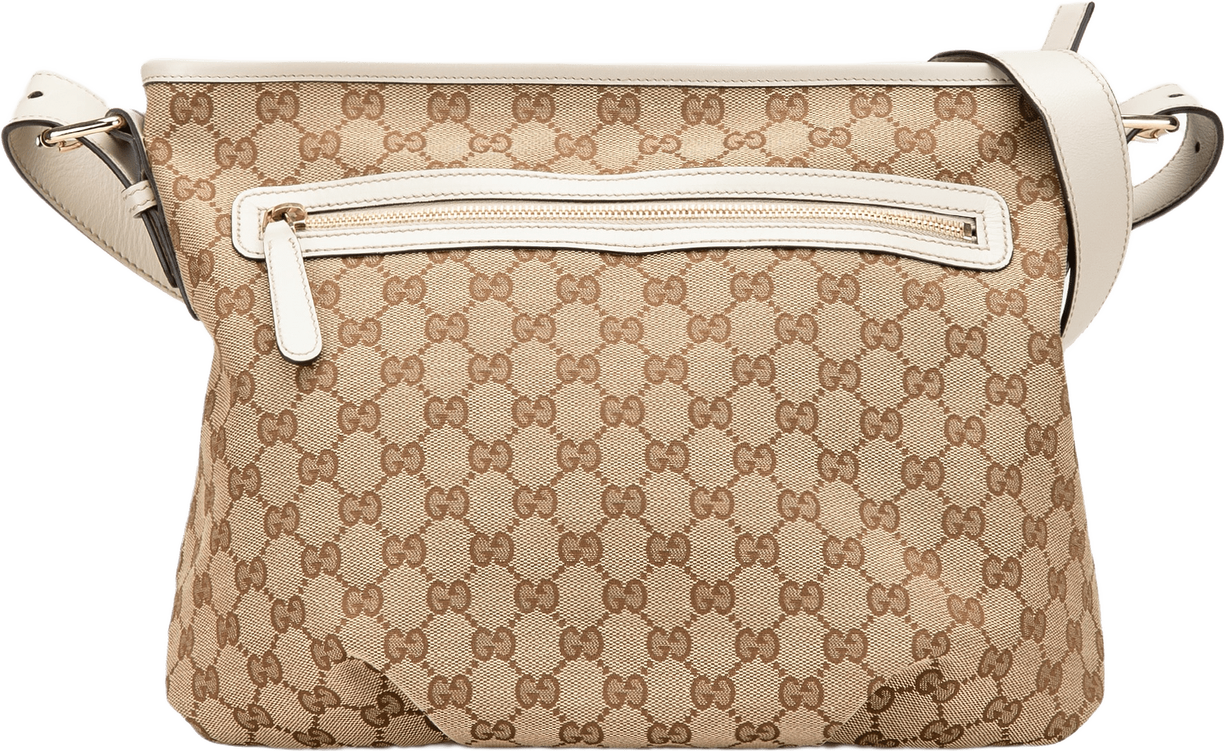 Gucci Gg Canvas Crossbody, från Luxclusif, i färgen beige.