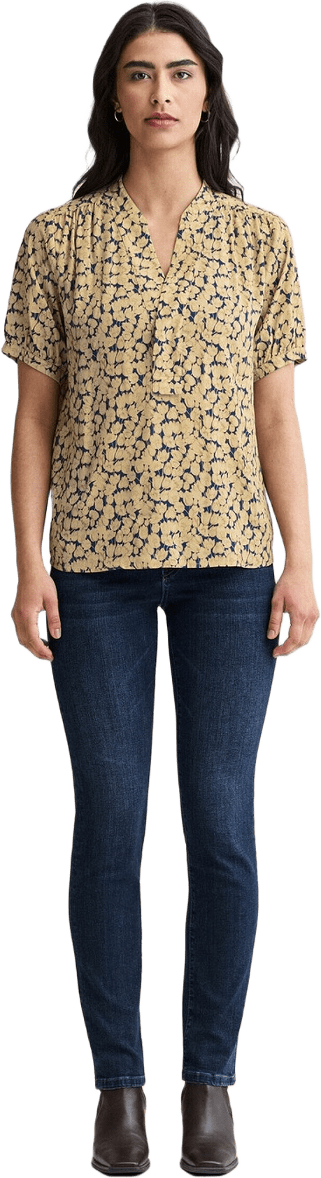 Topp Sophia Miniflower, från Newhouse, i färgen blå.