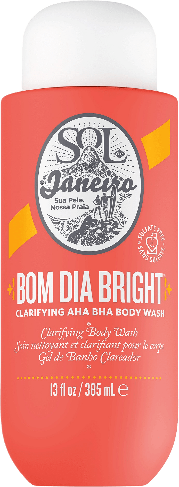 Bom Dia Bright Clarifying AHA BHA Body Wash, från Sol de Janeiro, i färgen Natural.