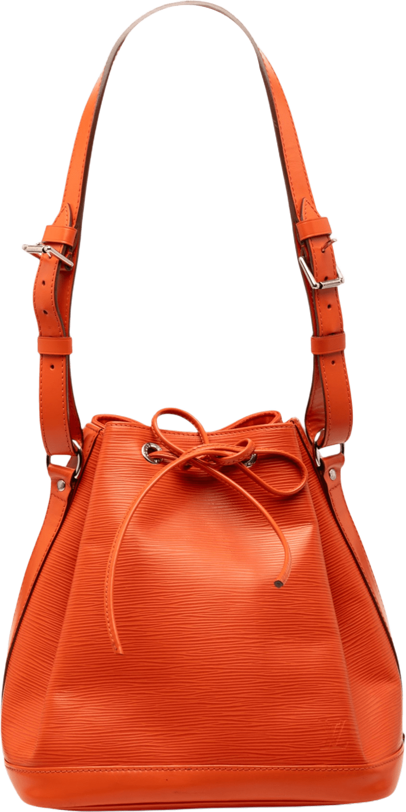 Louis Vuitton Epi Petit Noe, från Luxclusif, i färgen dark orange.