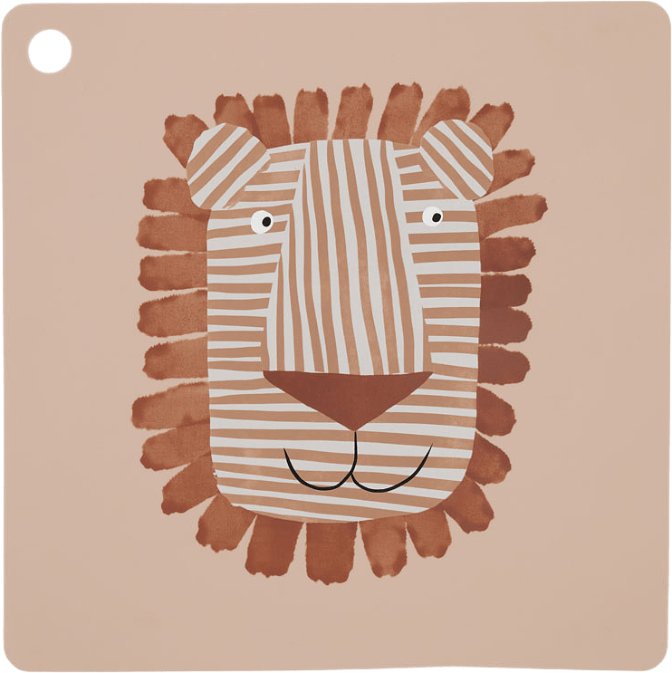 Placemat, från OYOY Mini, i färgen caramel.